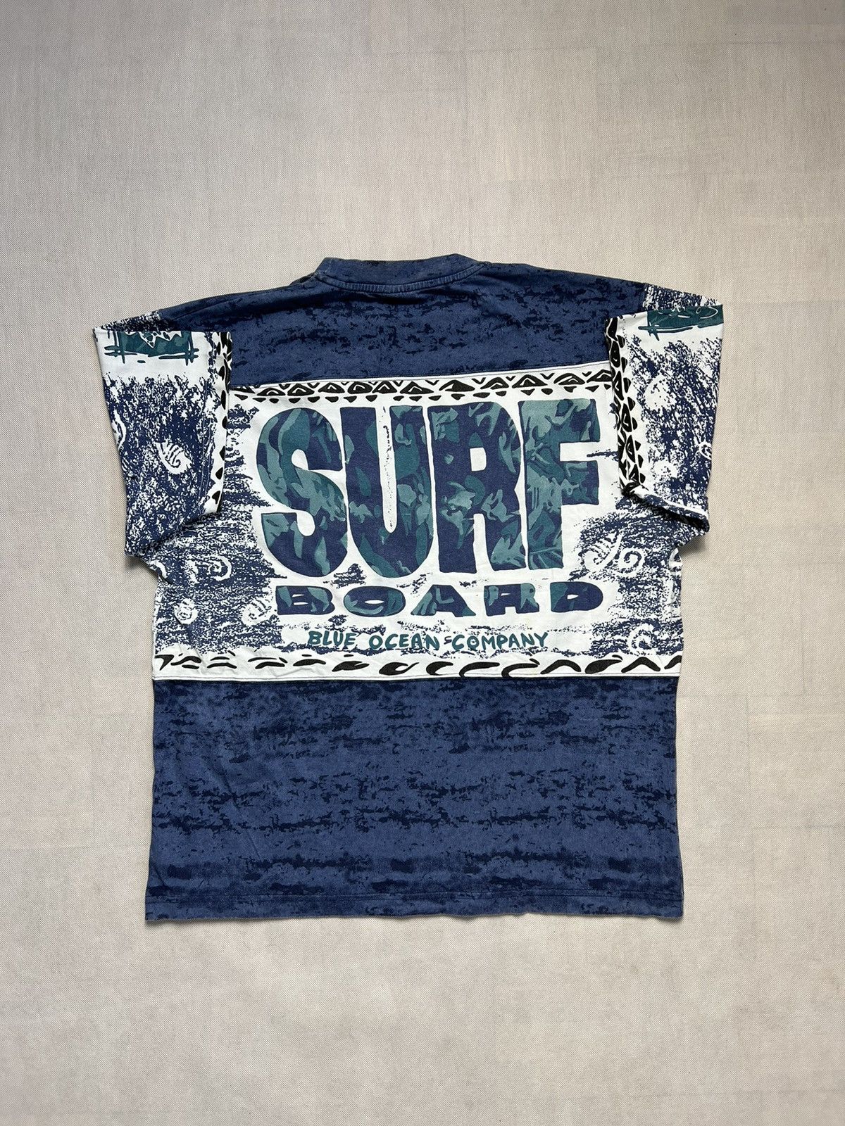 Vintage Tshirt Surf Tribe Board Blue Ocean Company Vintage 90’s Size US XL / EU 56 / 4 - 1 Thumbnail