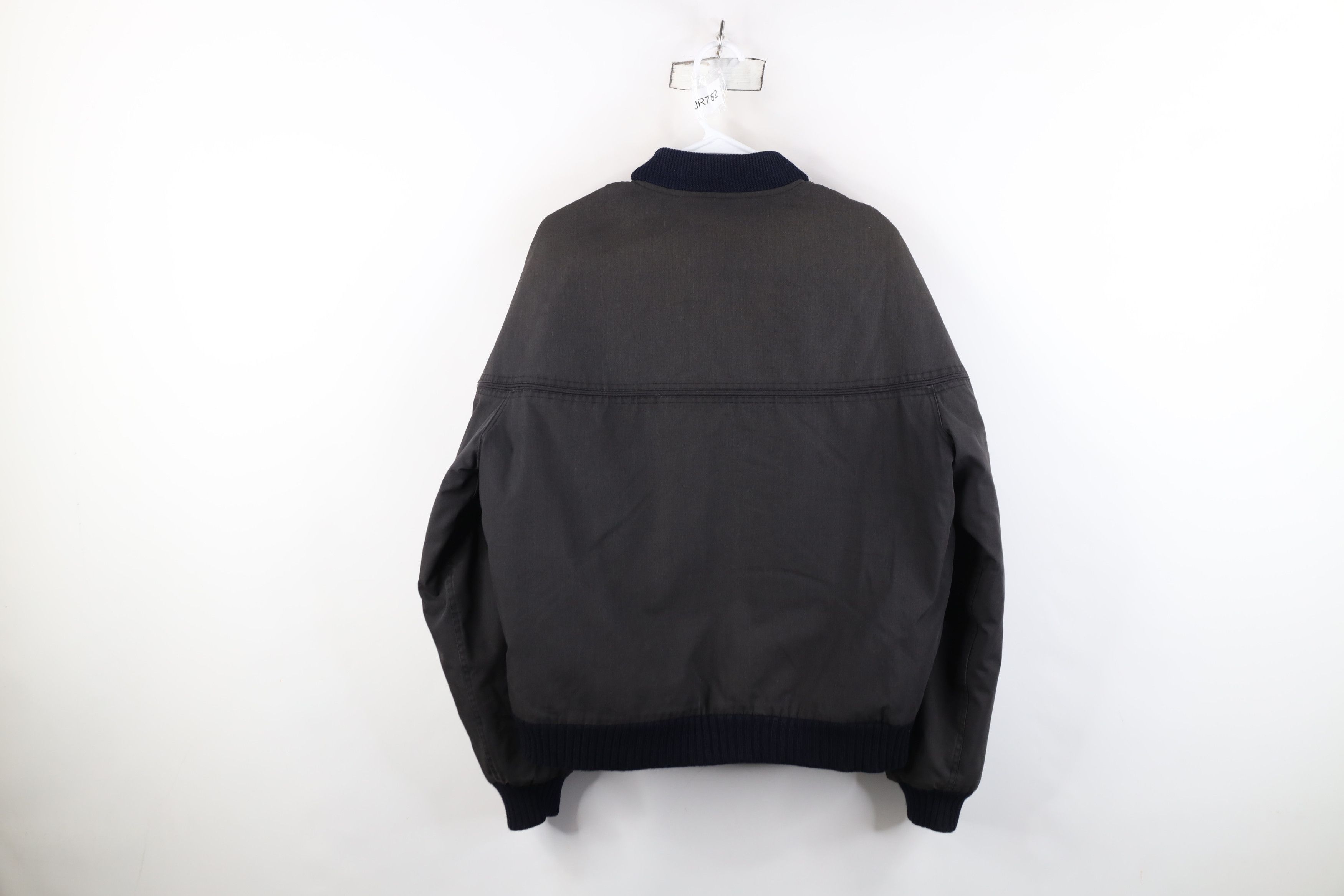 Vintage Vintage 80s 90s Streetwear Full Zip Bomber Jacket Black Size US L / EU 52-54 / 3 - 12 Thumbnail