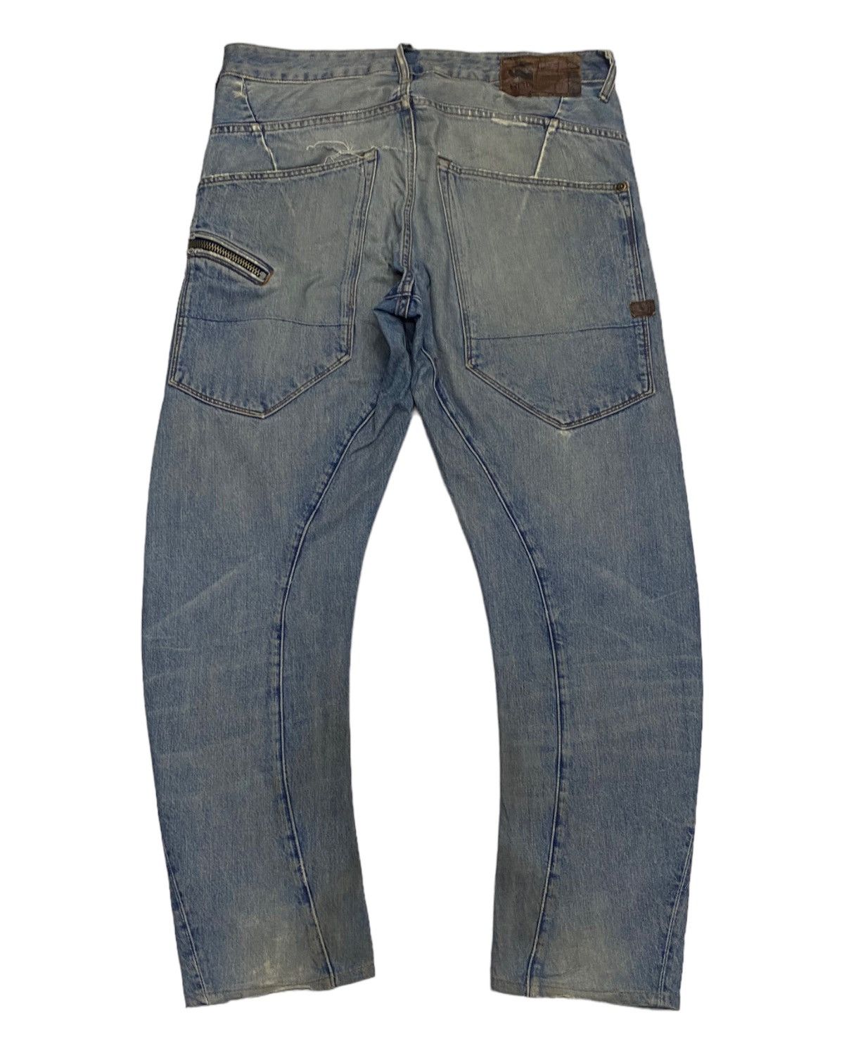 G-Star 🔥G STAR RAW BANANA CURVED TYPE C ZIP THRASHED DISTRESSED Size US 36 / EU 52 - 2 Thumbnail
