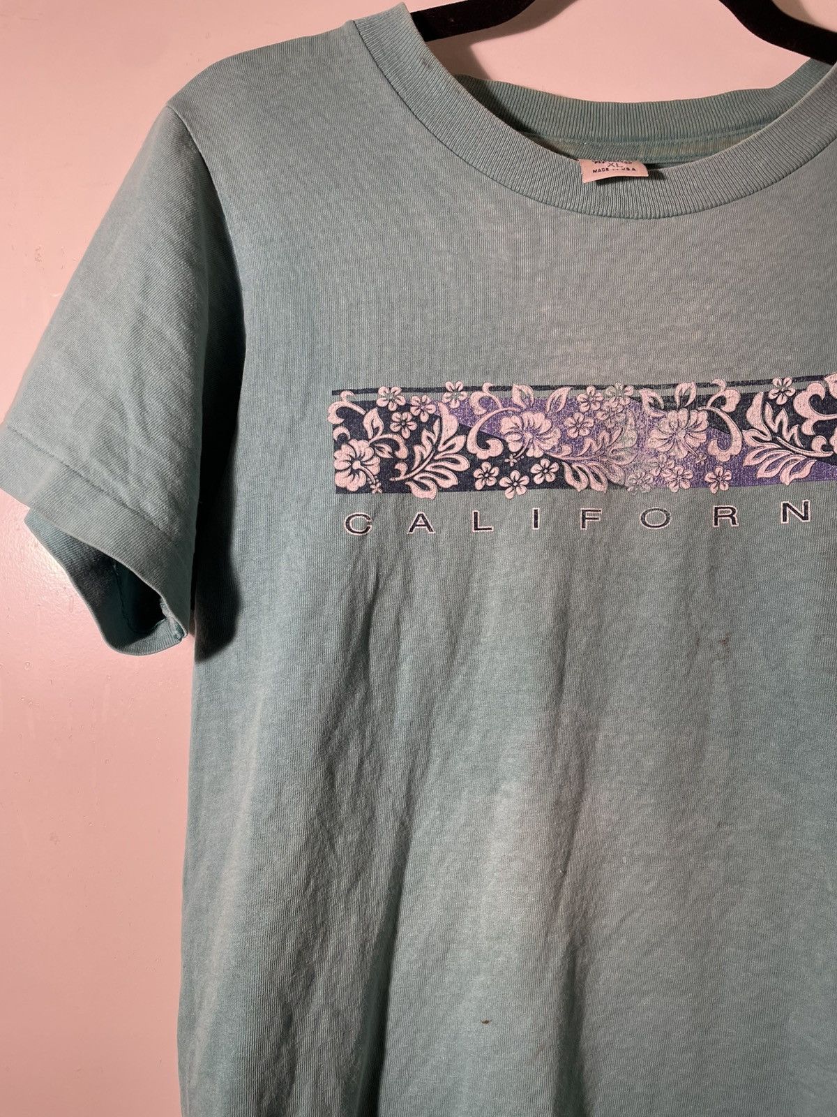 Vintage 90’s VTG Vintage California Flower Floral Retro Tee Shirt Size US L / EU 52-54 / 3 - 3 Thumbnail