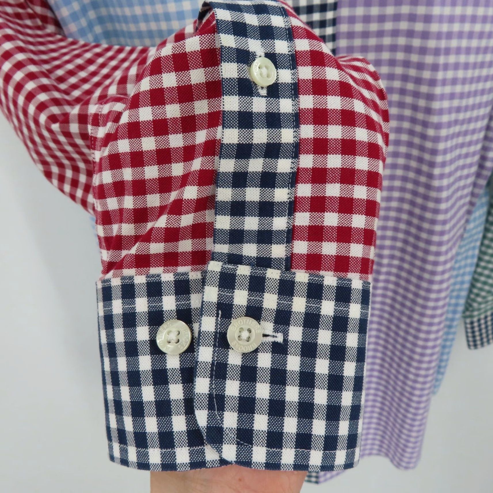 Brooks Brothers Brooks Brothers Button-Up Shirt Medium Regular Colorblock Gingham Long Sleeve Size US M / EU 48-50 / 2 - 6 Thumbnail