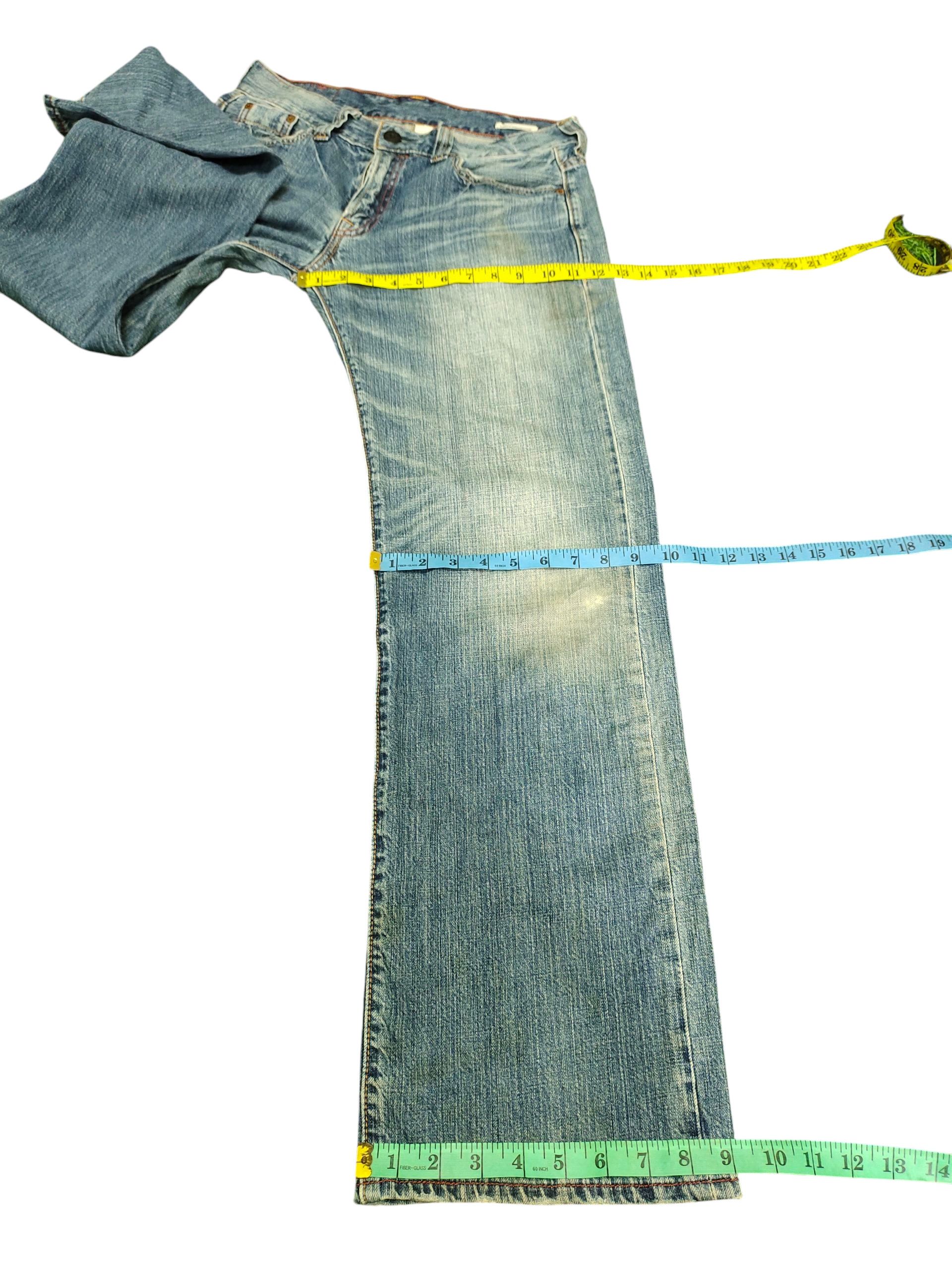 Kapital Vintage Y2k Levis Clawmark Distress Faded Denim Jeans Size US 30 / EU 46 - 17 Thumbnail