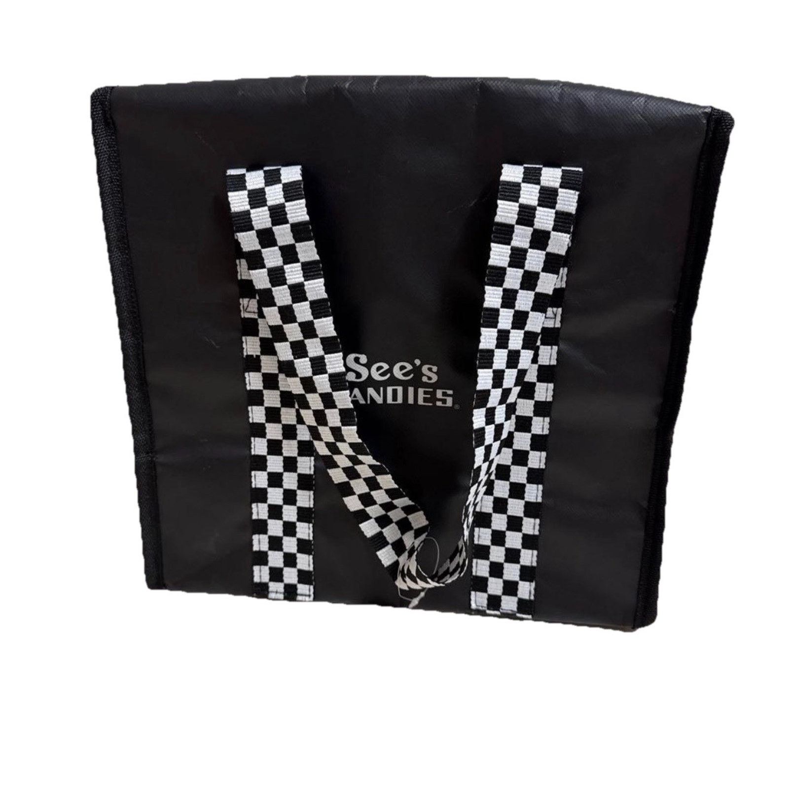 Other See’s Candy Black Soft Sided Reusable Cooler Zippered Bag Size ONE SIZE - 7 Thumbnail