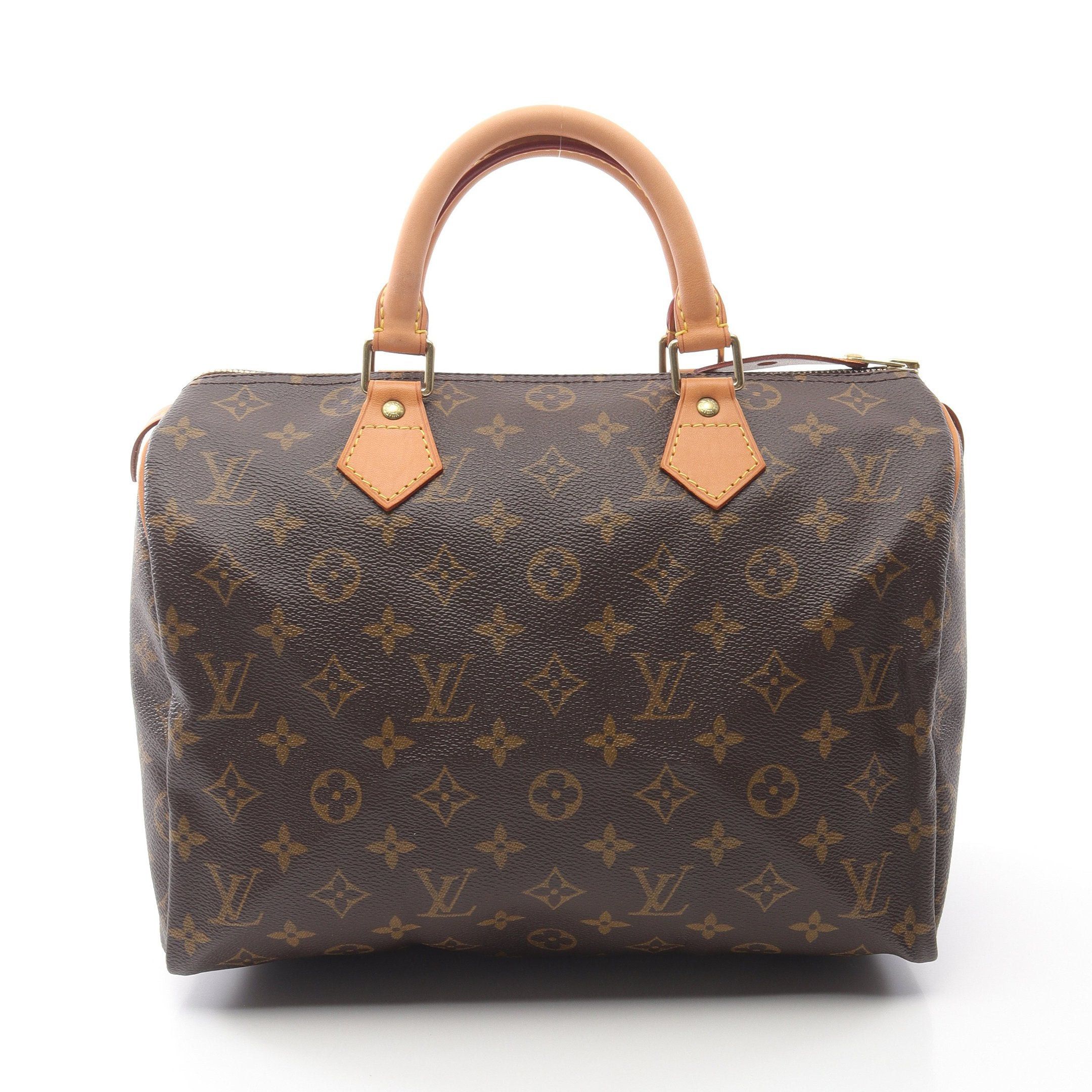 Louis Vuitton Louis Vuitton Speedy 30 Monogram Handbag Leather Brown Size ONE SIZE - 1 Thumbnail
