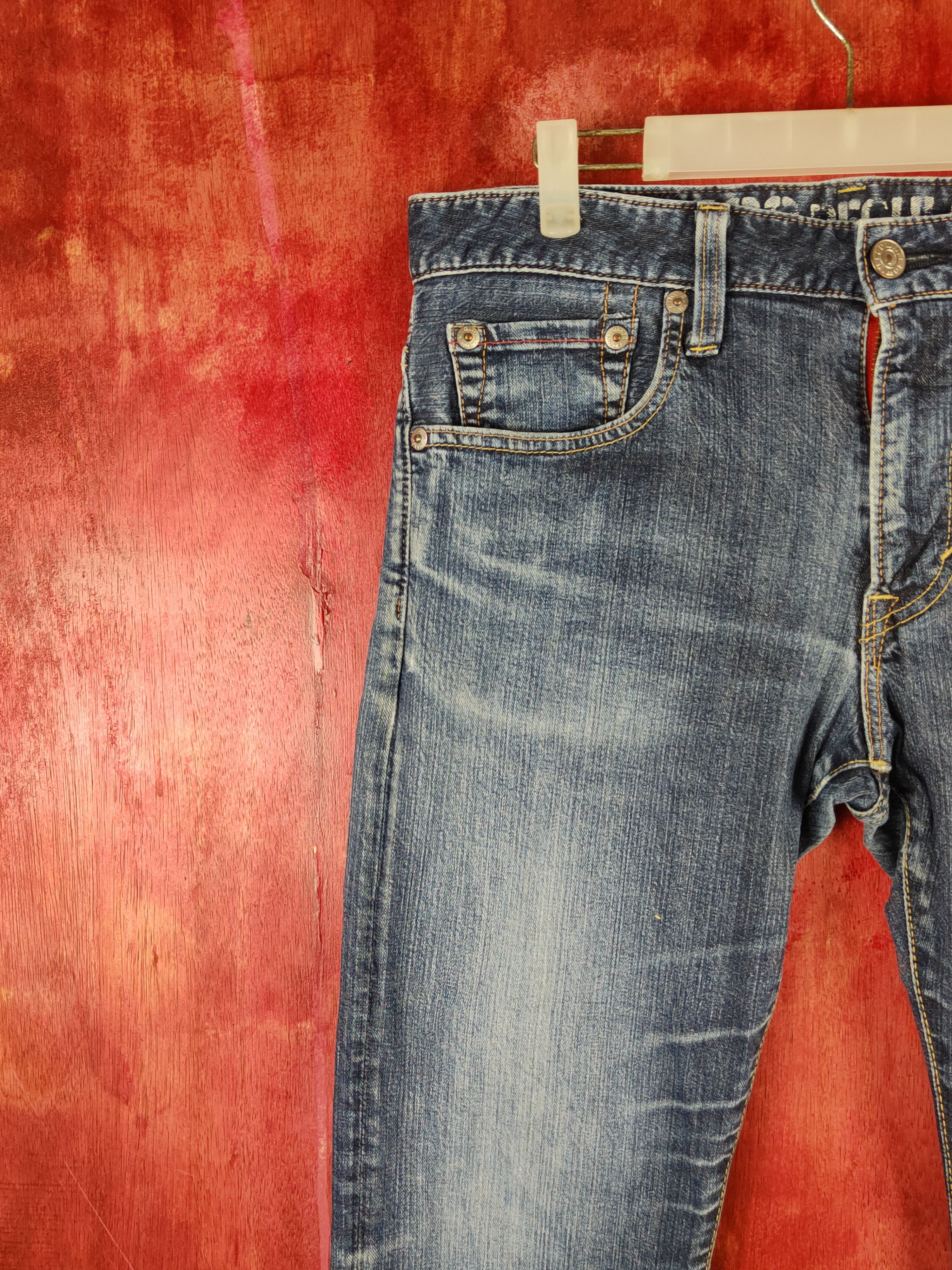 Edwin Edwin blue trip Dark Blue Distressed denim Jeans #S2205 Size US 34 / EU 50 - 3 Thumbnail