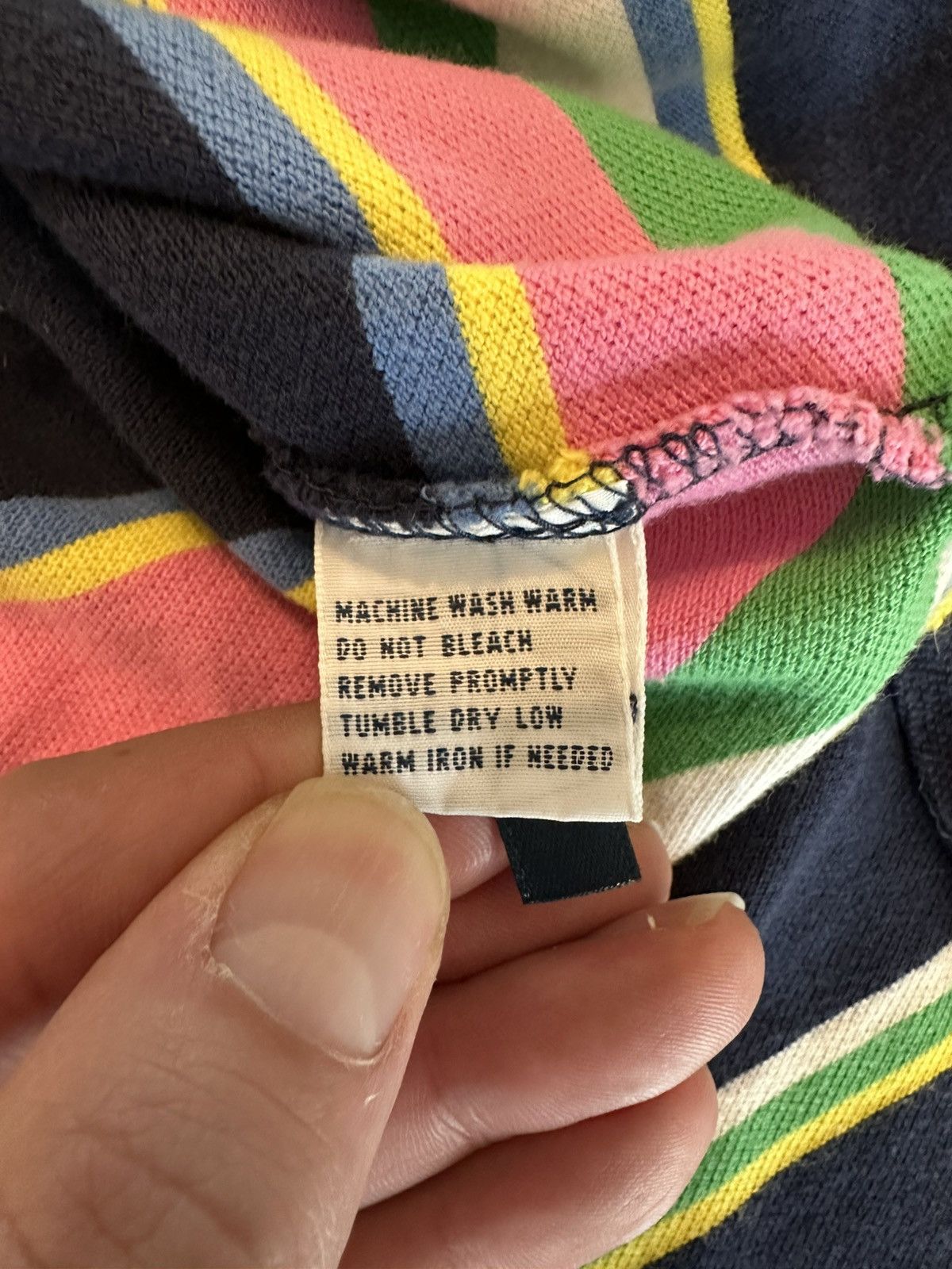 Polo Ralph Lauren VTG Polo Ralph Lauren Men’s Multi-Color Striped Polo-Med Size US M / EU 48-50 / 2 - 6 Thumbnail