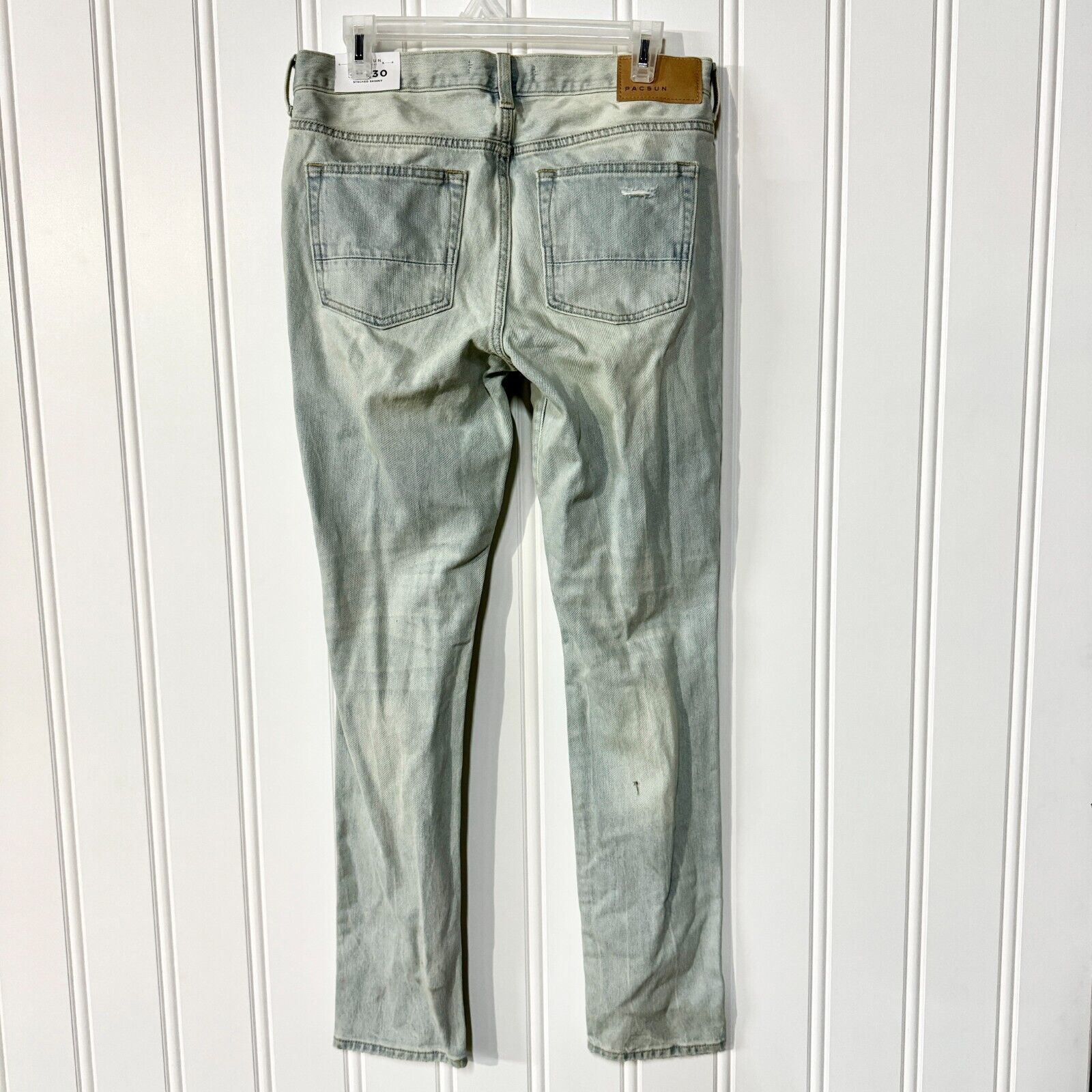 Pacsun PacSun Jeans Size 30X30 Stacked Skinny Light Acid Washed NEW Size US 30 / EU 46 - 5 Thumbnail