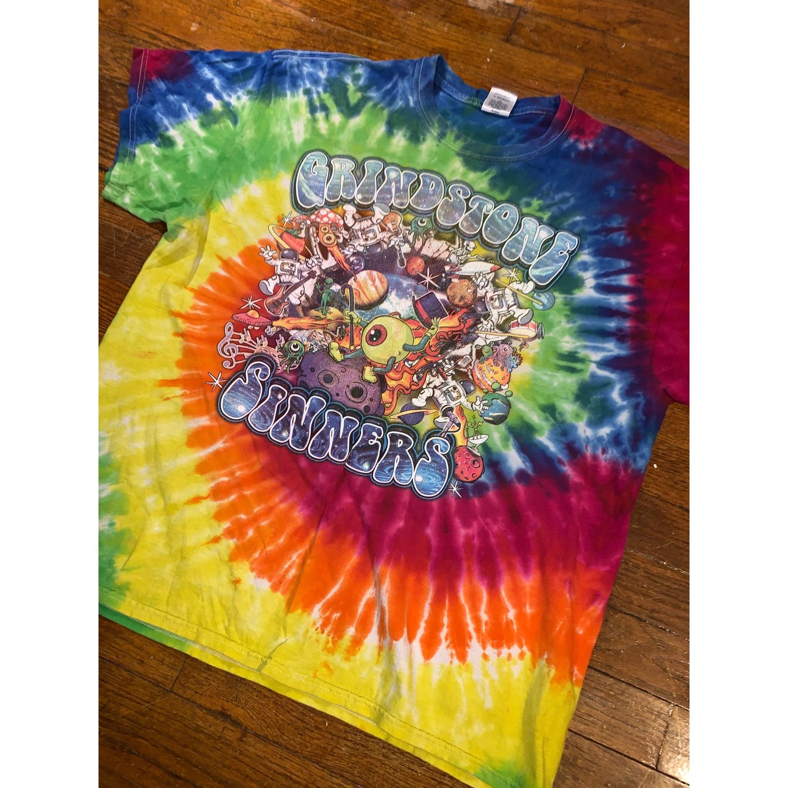 Other Grindstone Sinners Tie Dye T Shirt Eyeball Psychedelic XL Size US XL / EU 56 / 4 - 5 Thumbnail