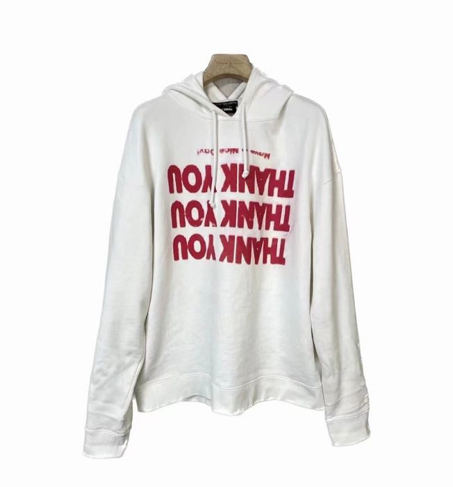 Raf simons best sale thank you hoodie