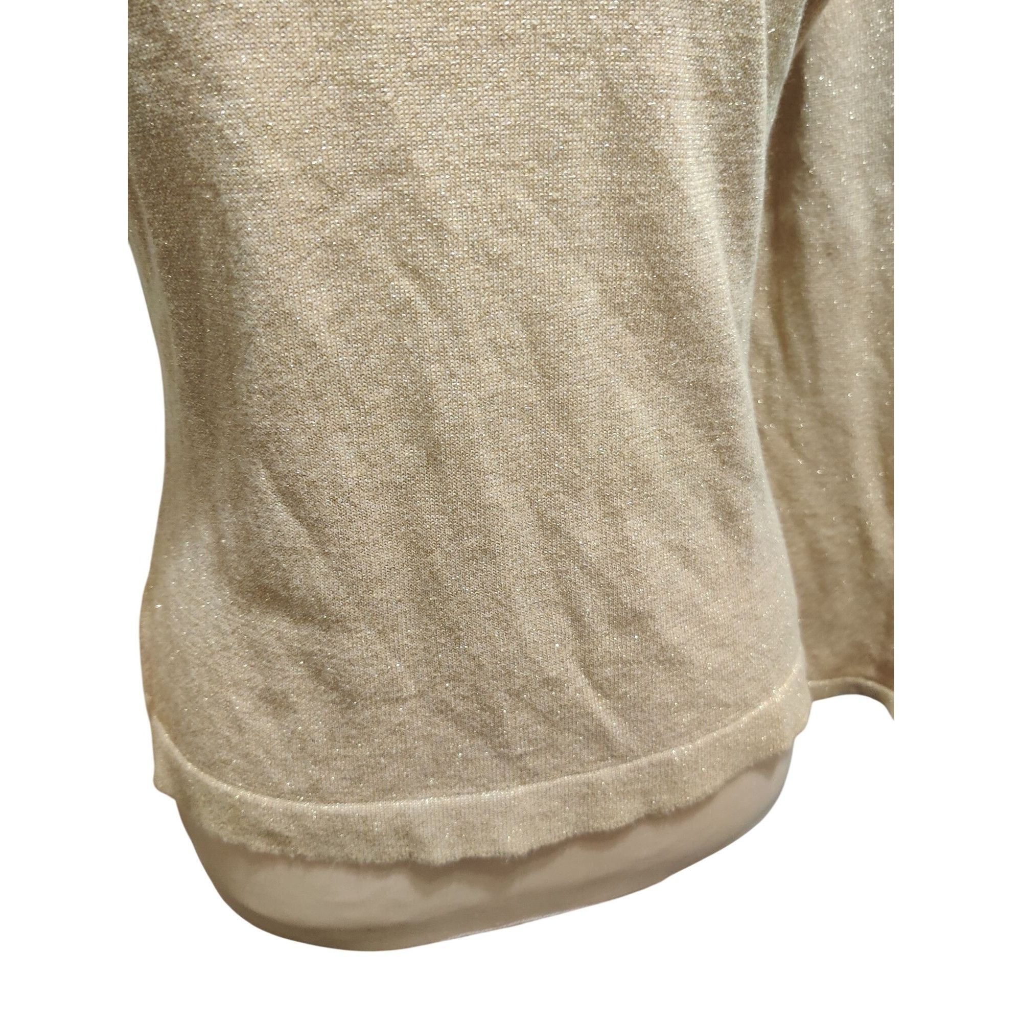 Vintage Kathie Lee Collection M Womens Sweater Gold Vintage Metallic Size M / US 6-8 / IT 42-44 - 9 Thumbnail