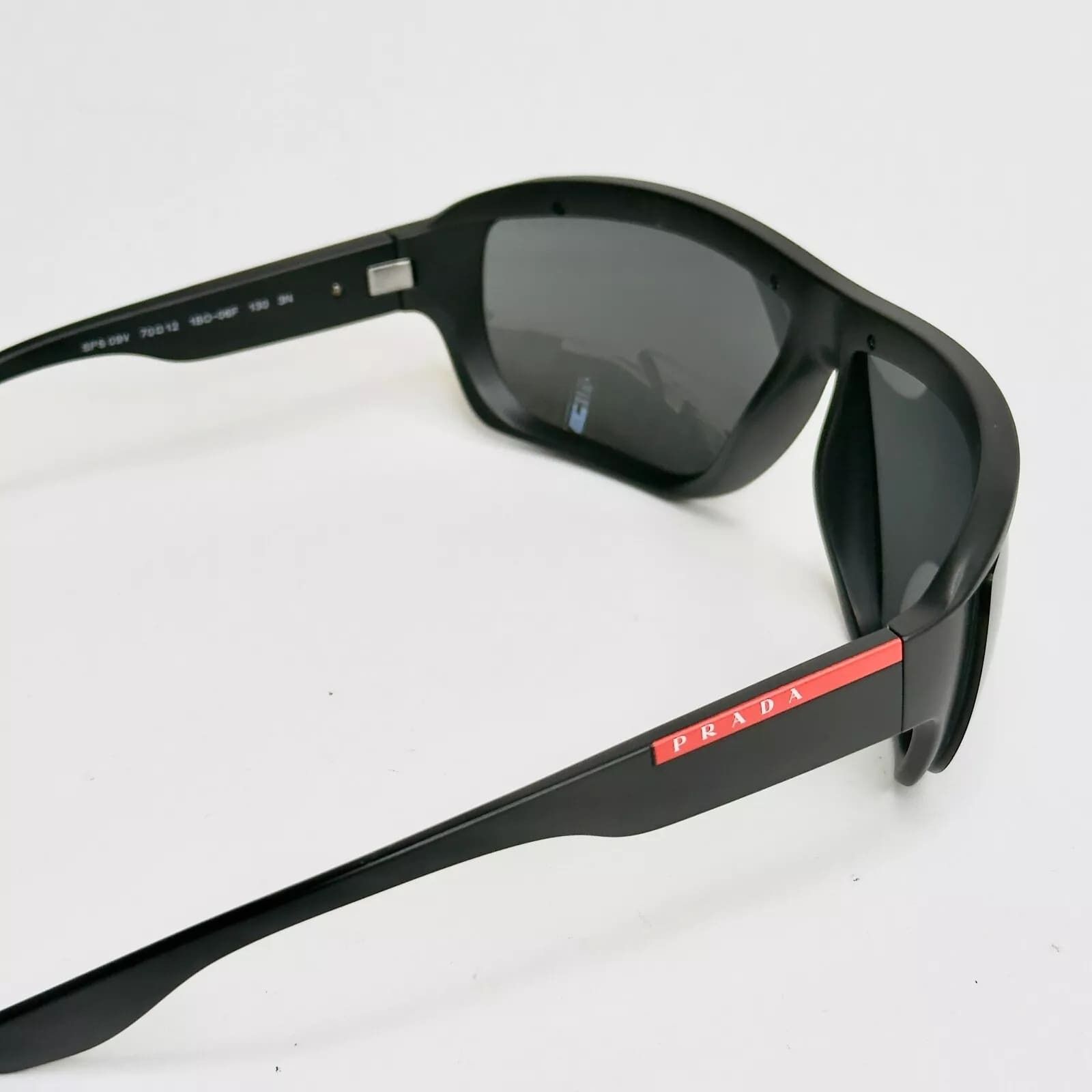 Prada PRADA 09V Linea Rossa Sport Nylon Sunglasses Black PS09VS Size ONE SIZE - 5 Thumbnail