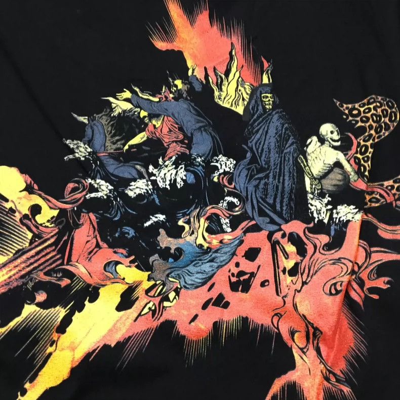Givenchy Givenchy Black Gradient Sword Flower Arm Printed Crew Neck Size US S / EU 44-46 / 1 - 6 Thumbnail