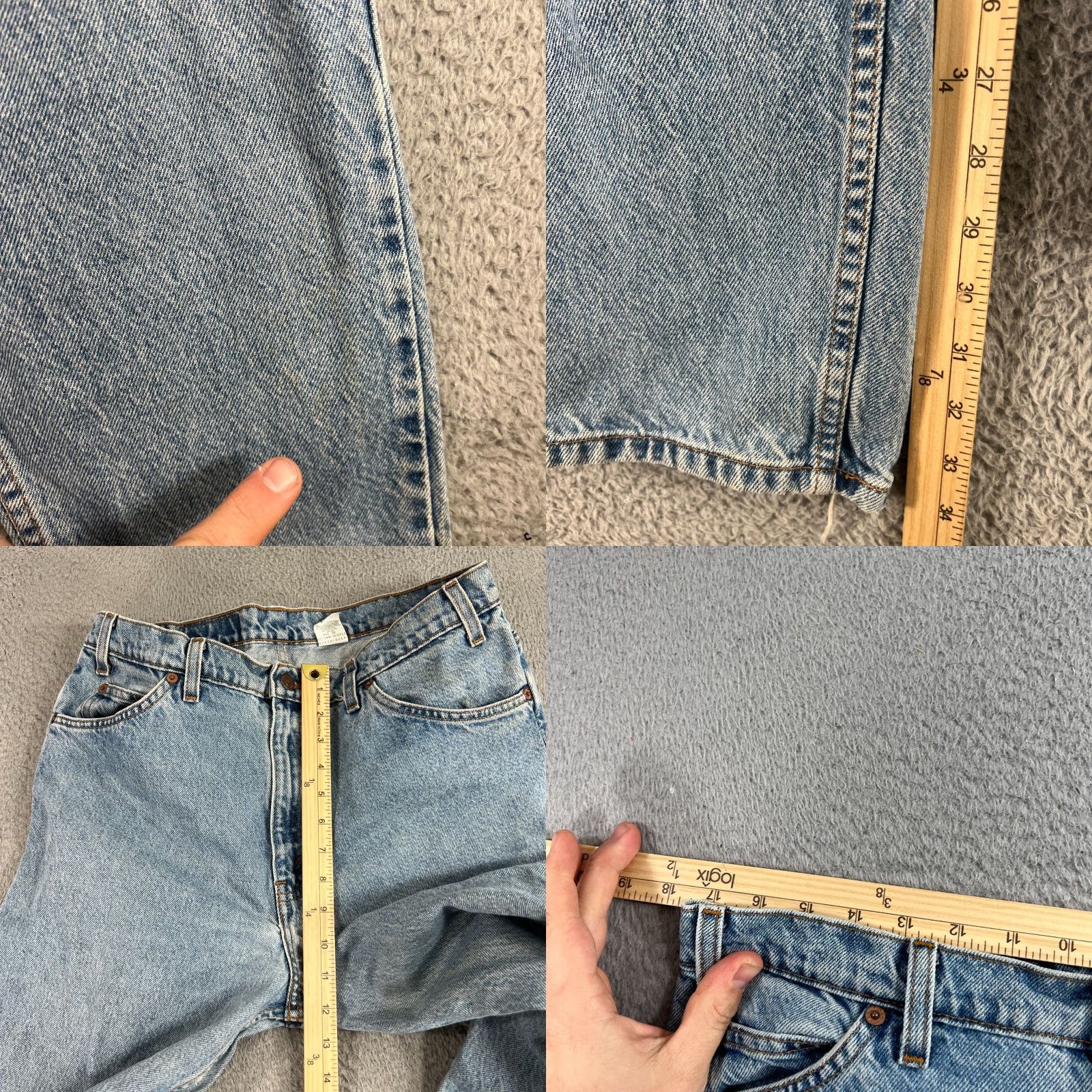 Levi's VINTAGE Levi's 550 Jeans Mens 36x34 Relaxed Tapered 90s Denim Blue 5-Pocket Mens Jeans Size US 36 / EU 52 - 8 Thumbnail