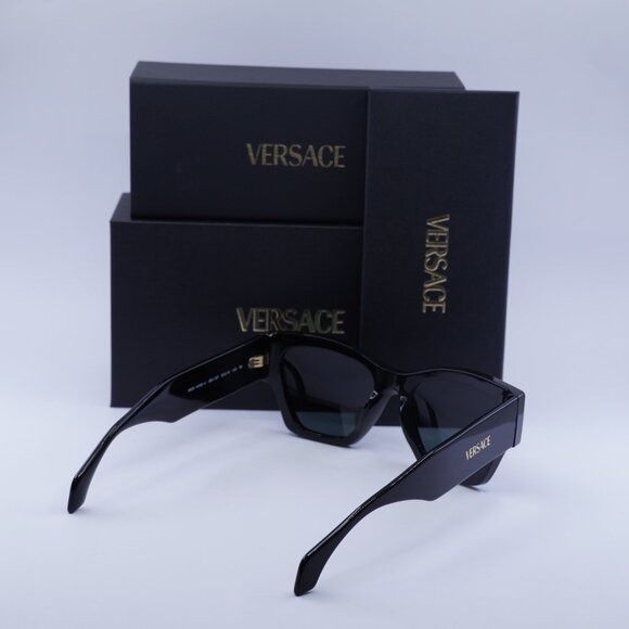 Versace Versace VE4492U GB1/87 Sunglasses Black Square Frame Size ONE SIZE - 10 Thumbnail