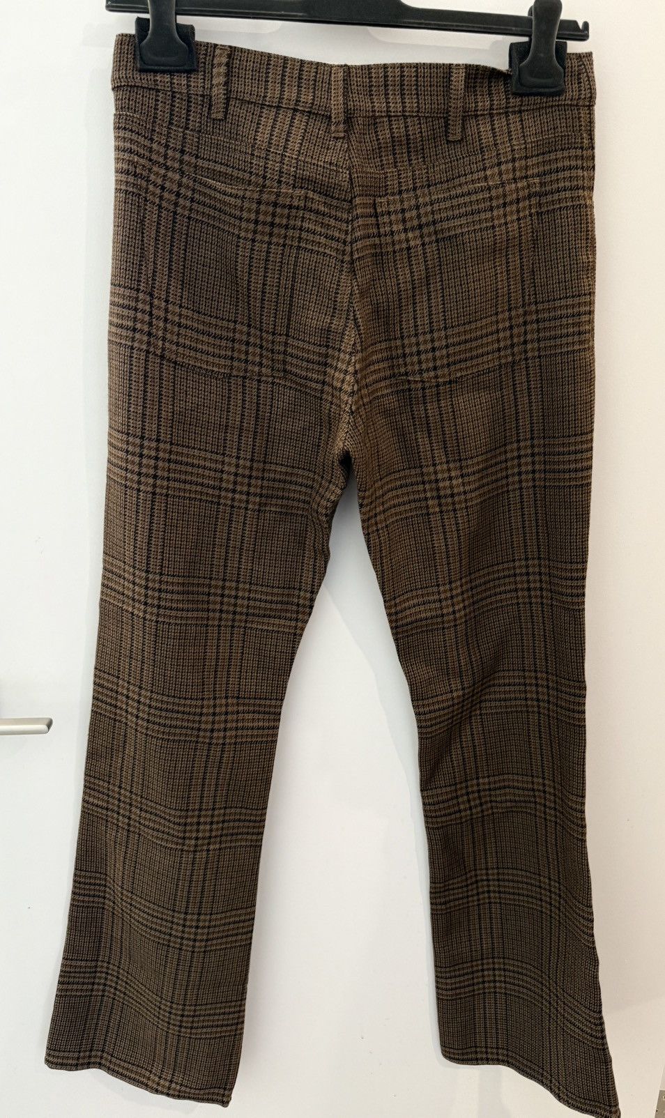 Celine × Hedi Slimane Celine Prince of Wales Checkered Dylan Flared Wool Pants 30 Size US 30 / EU 46 - 3 Thumbnail