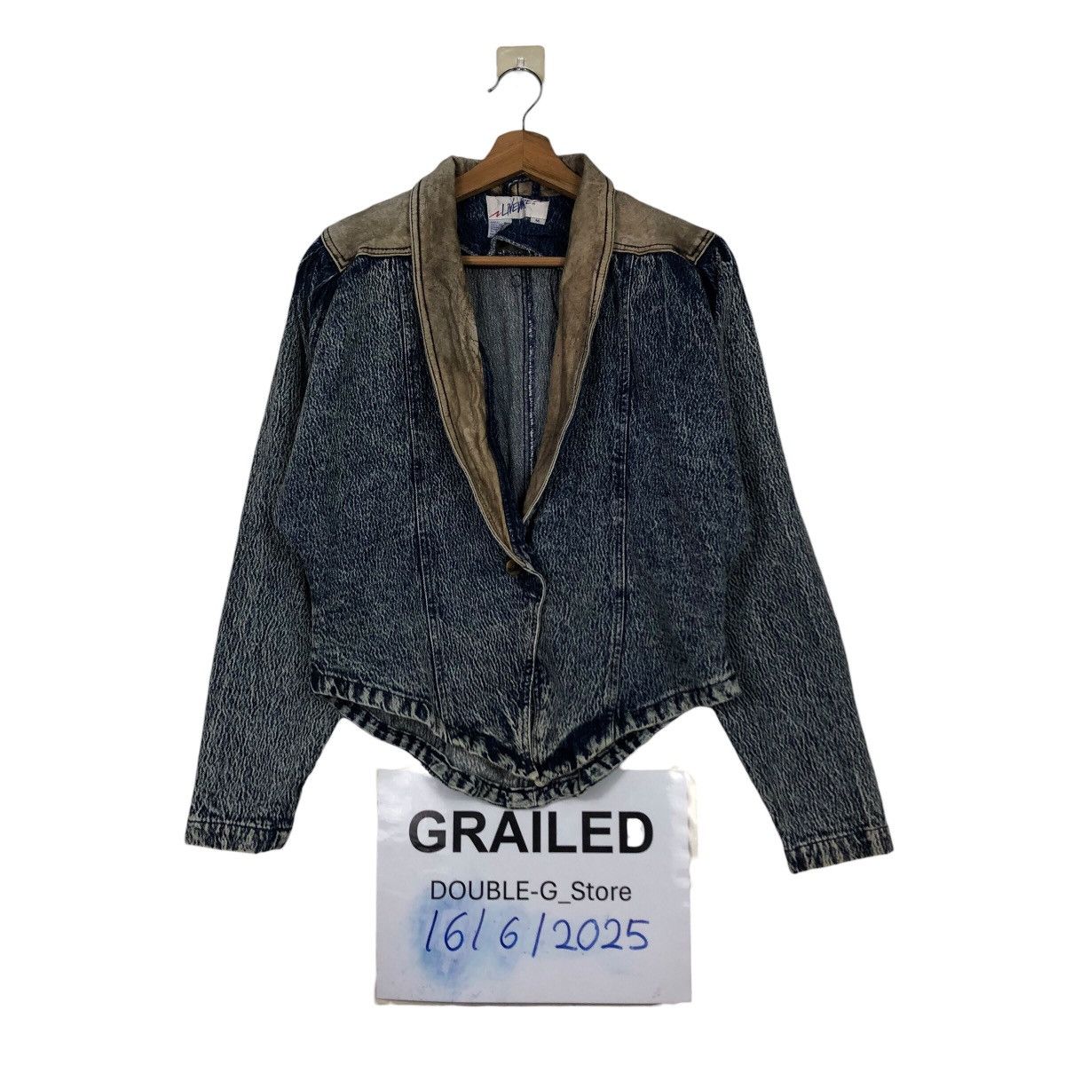 Japanese Brand 📌Vintage Cropped Biker Denim Jacket Livevire Issey Miyake Size US M / EU 48-50 / 2 - 1 Thumbnail