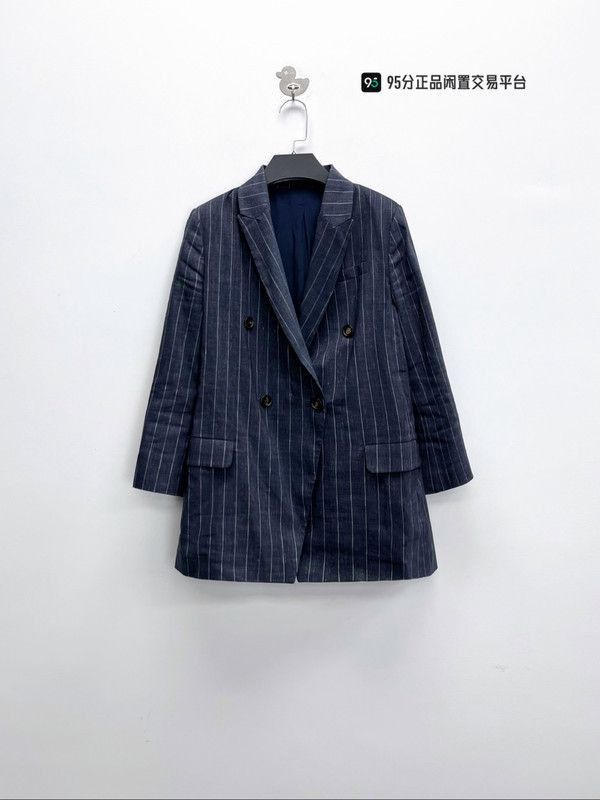 Brunello Cucinelli Brunello Cucinelli Men's Pinstripe Double. Size US XXS / EU 40 - 5 Thumbnail