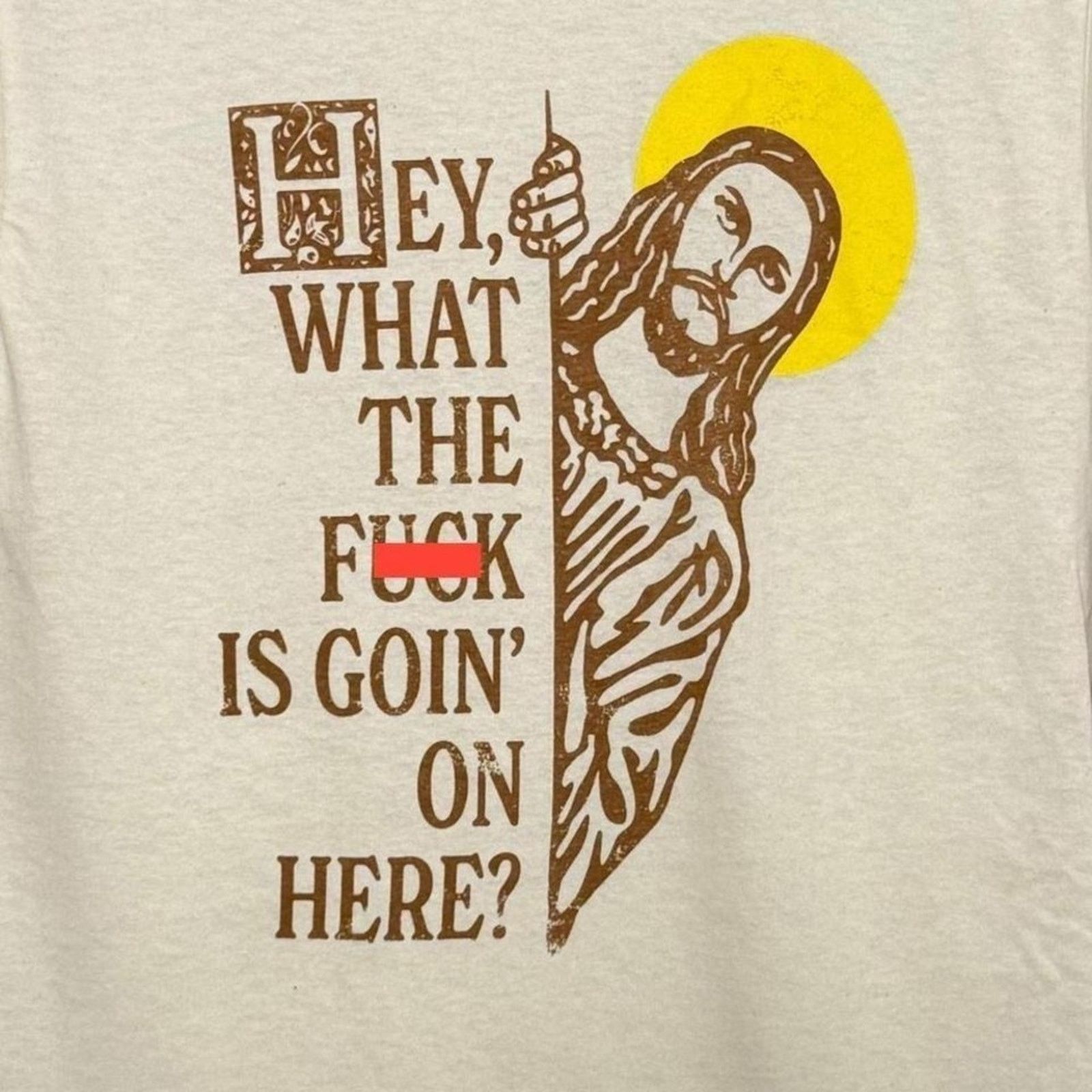Other Spencers Jesus WTF Is Goin On Here Mens S Funny Graphic NWT Size US S / EU 44-46 / 1 - 4 Thumbnail