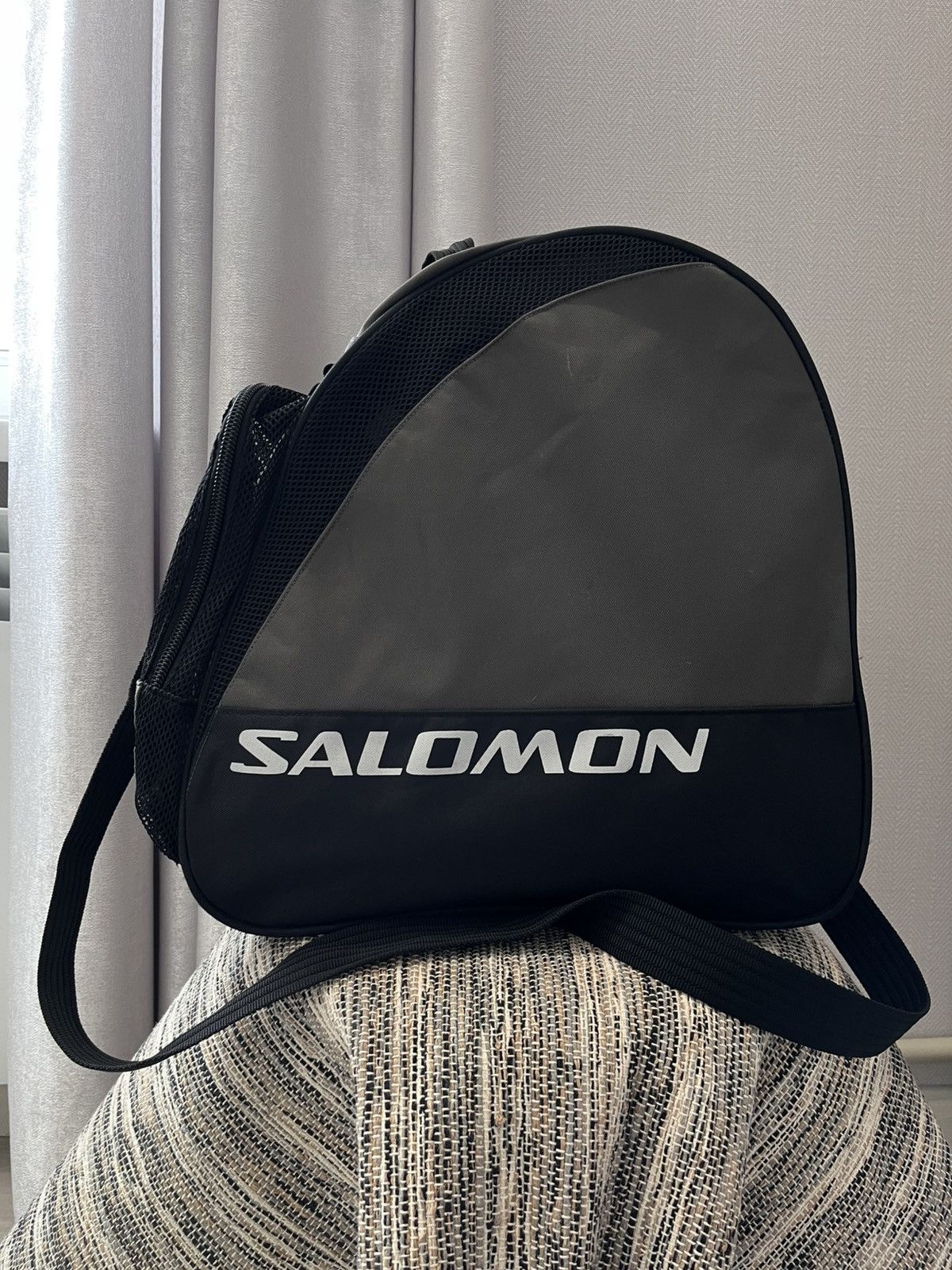 Salomon × Vintage Vintage Salomon Gear Sling Bag Sports Ski Backpack Black Size ONE SIZE - 1 Thumbnail