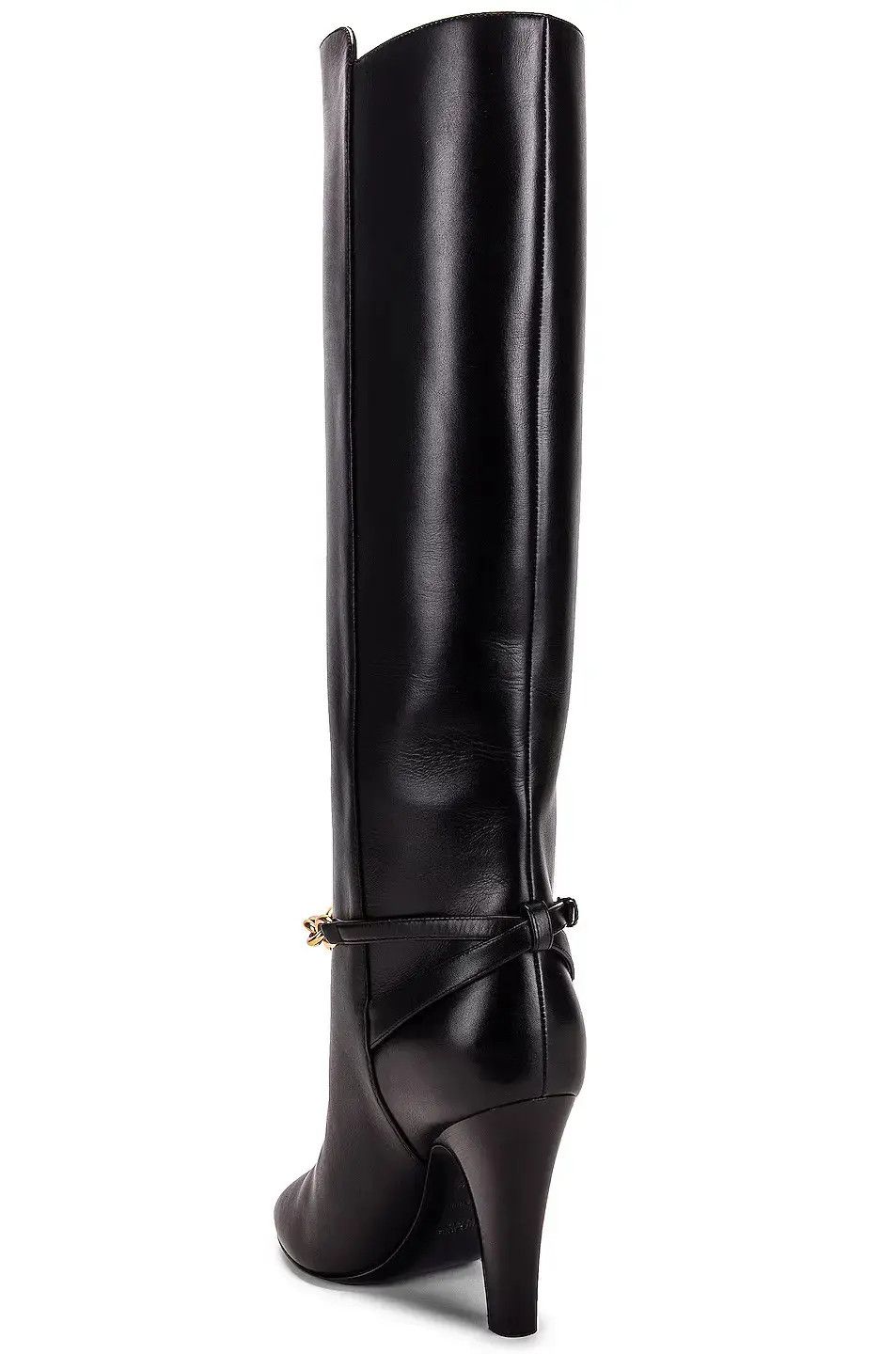 Saint Laurent Paris o1s1wg111024 Le Maillon Boots in Smooth Leather in Black Size US 7.5 / IT 37.5 - 4 Thumbnail