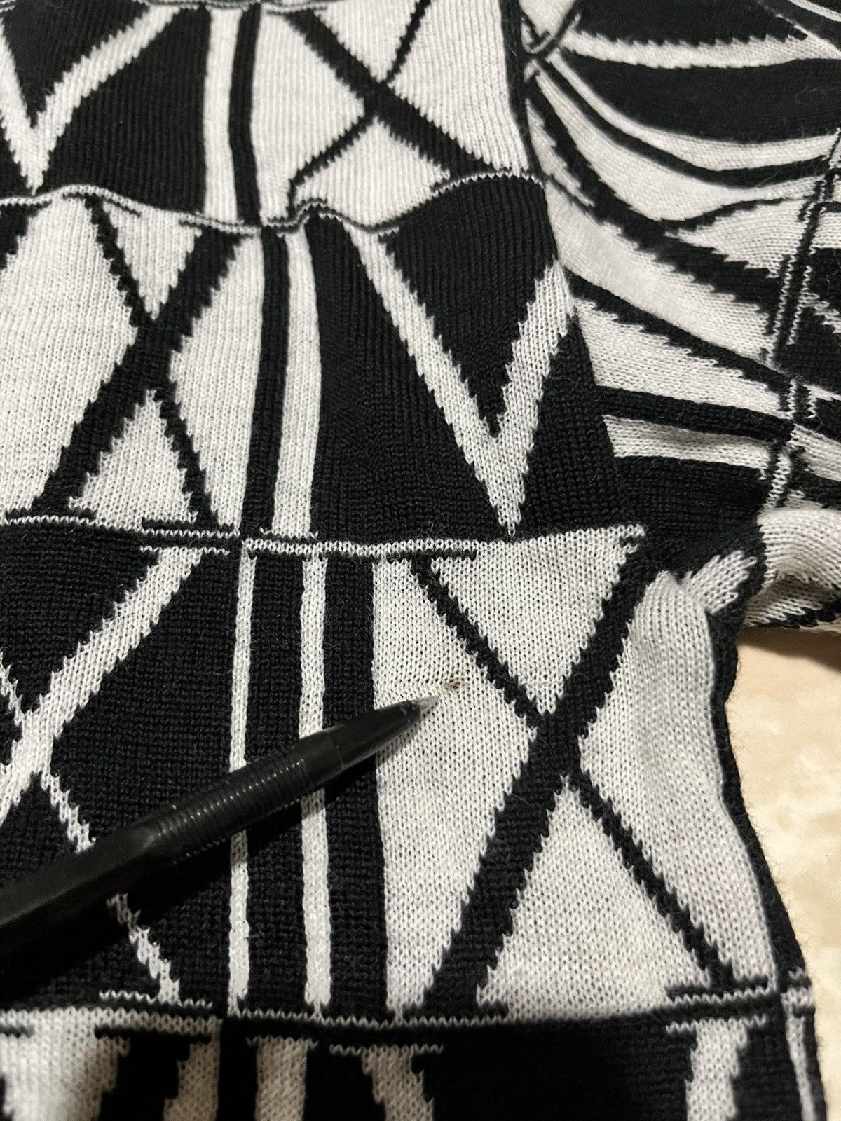 Other Vintage Gagman Japan Monogram Knit Sweater Black White XL Size US XL / EU 56 / 4 - 7 Thumbnail