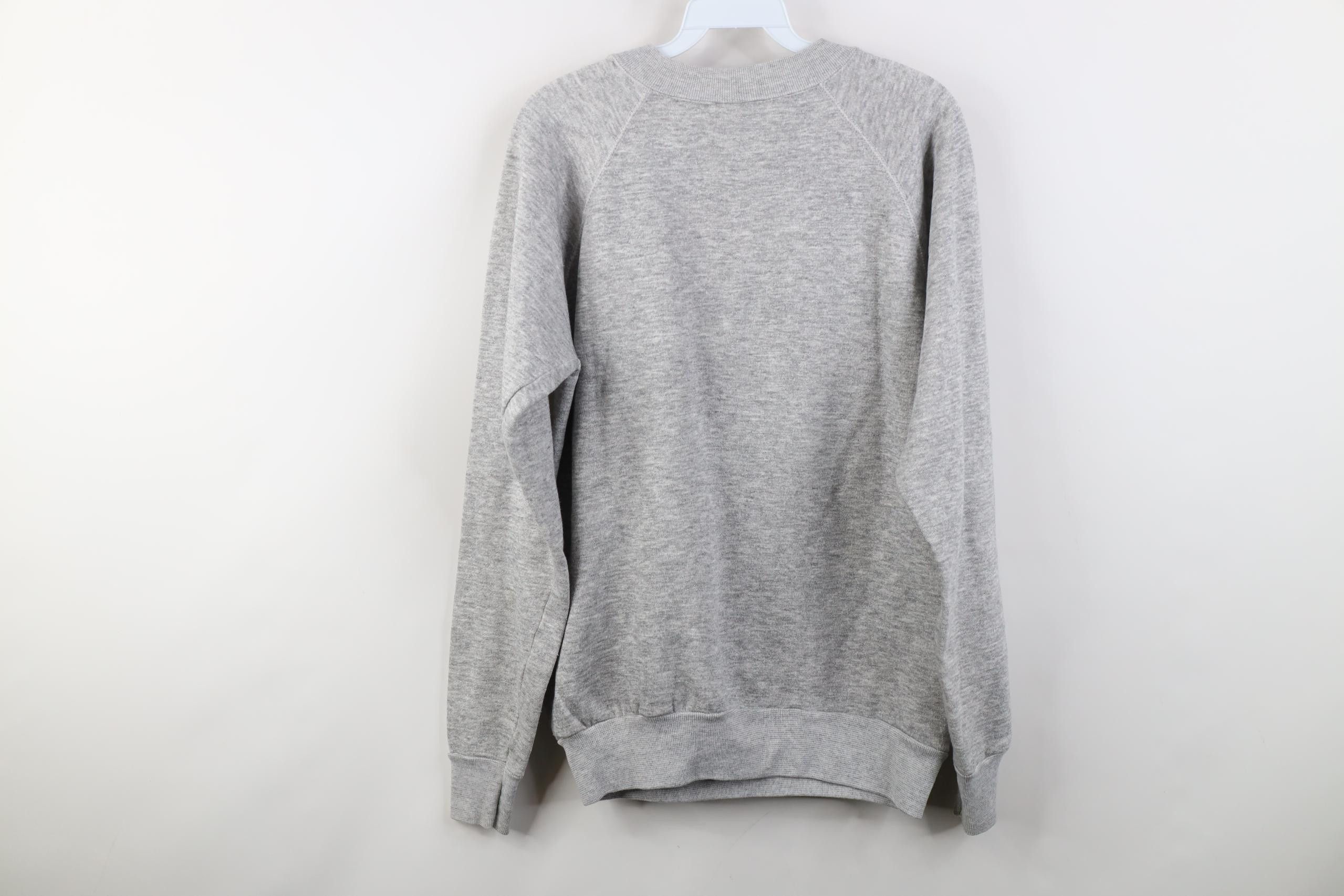 Vintage Vintage 70s 80s Triblend Raglan Sweatshirt Heather Gray USA Size L / US 10 / IT 46 - 8 Thumbnail