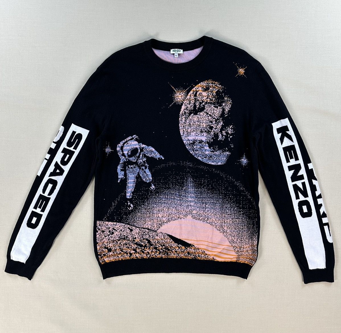 image of Kenzo Kenzoscope Space Jumper Knitted Sweater in Outer Space, Men's (Size XL)