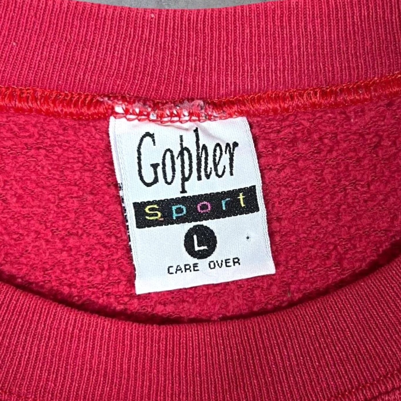 Vintage Vintage Gopher Sport I Don’t Do Mornings Embroidered Puppy Dog Sweatshirt Large Red Size US L / EU 52-54 / 3 - 2 Thumbnail