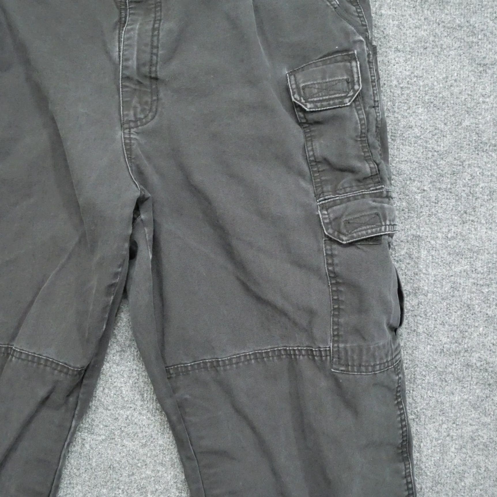 Vintage VINTAGE 511 Tactical Pants Mens 38x32 Black Faded Cargo Double Knee Canvas Size US 38 / EU 54 - 6 Thumbnail