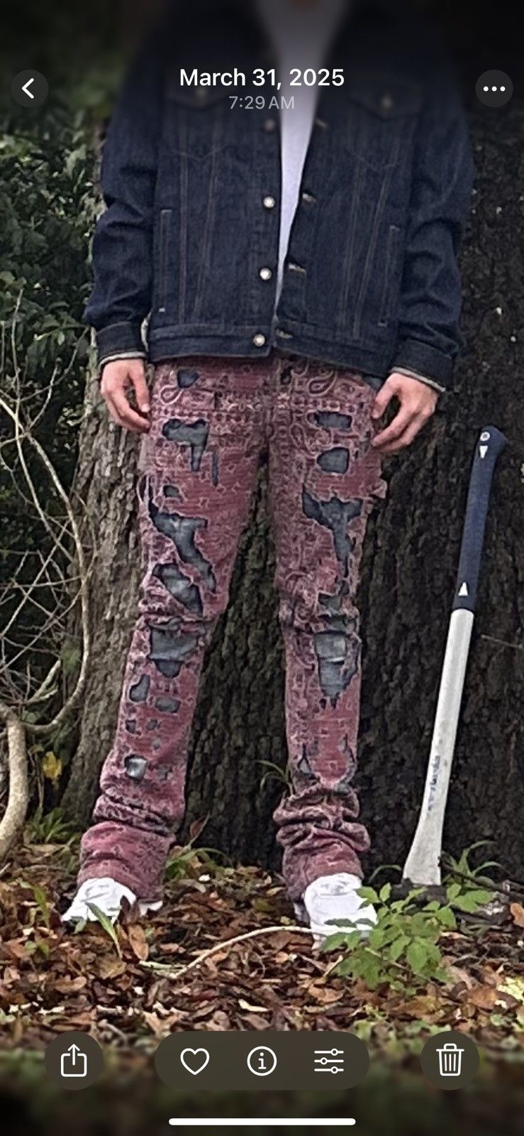 Vision Streetwear Valabasas distressed denim Size US 32 / EU 48 - 3 Thumbnail