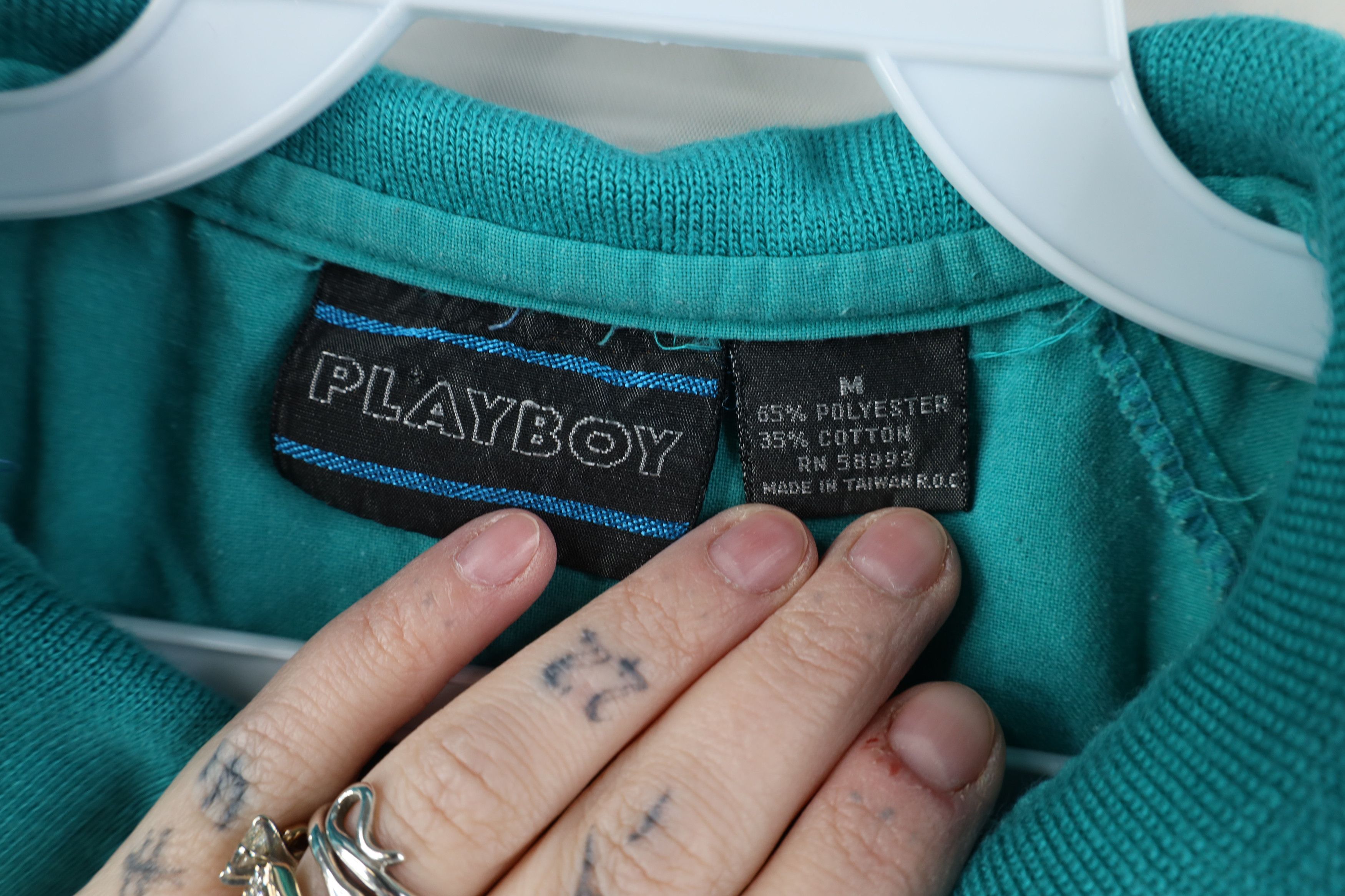 Playboy Vintage 80s 90s Playboy Bunny Pullover Polo Shirt Mafia Mob Size US M / EU 48-50 / 2 - 10 Thumbnail