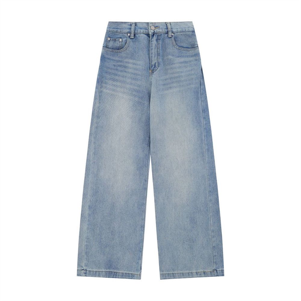 Japanese Brand × Jean Men's all-match loose casual washed jeans Size US 32 / EU 48 - 1 Thumbnail