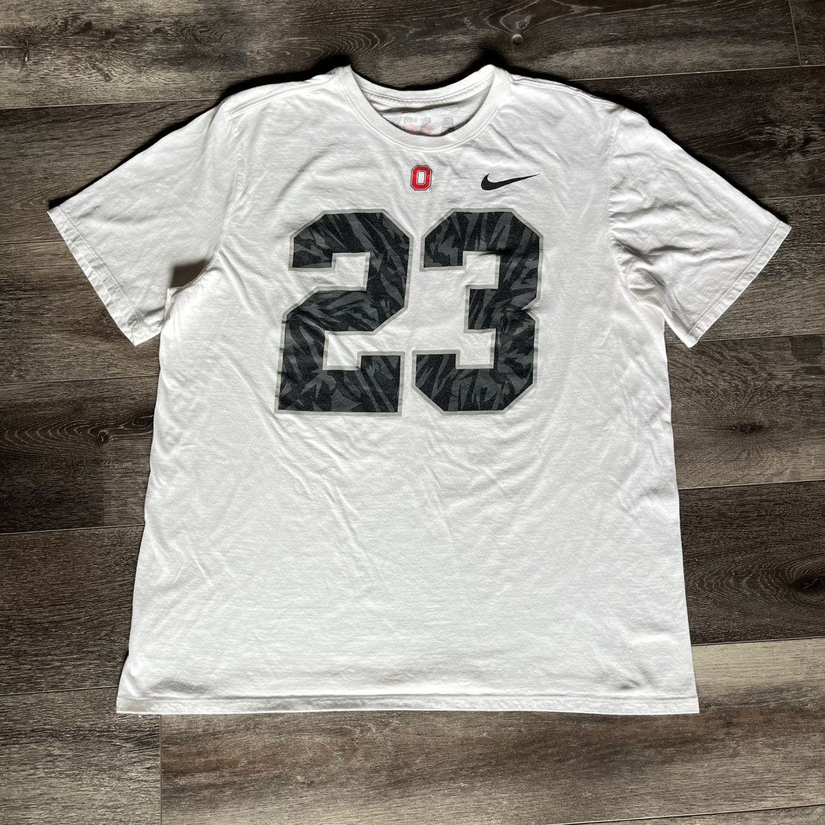 Nike Nike Lebron James Ohio State Buckeyes Jersey Logo T Shirt 23 Size US XL / EU 56 / 4 - 2 Thumbnail