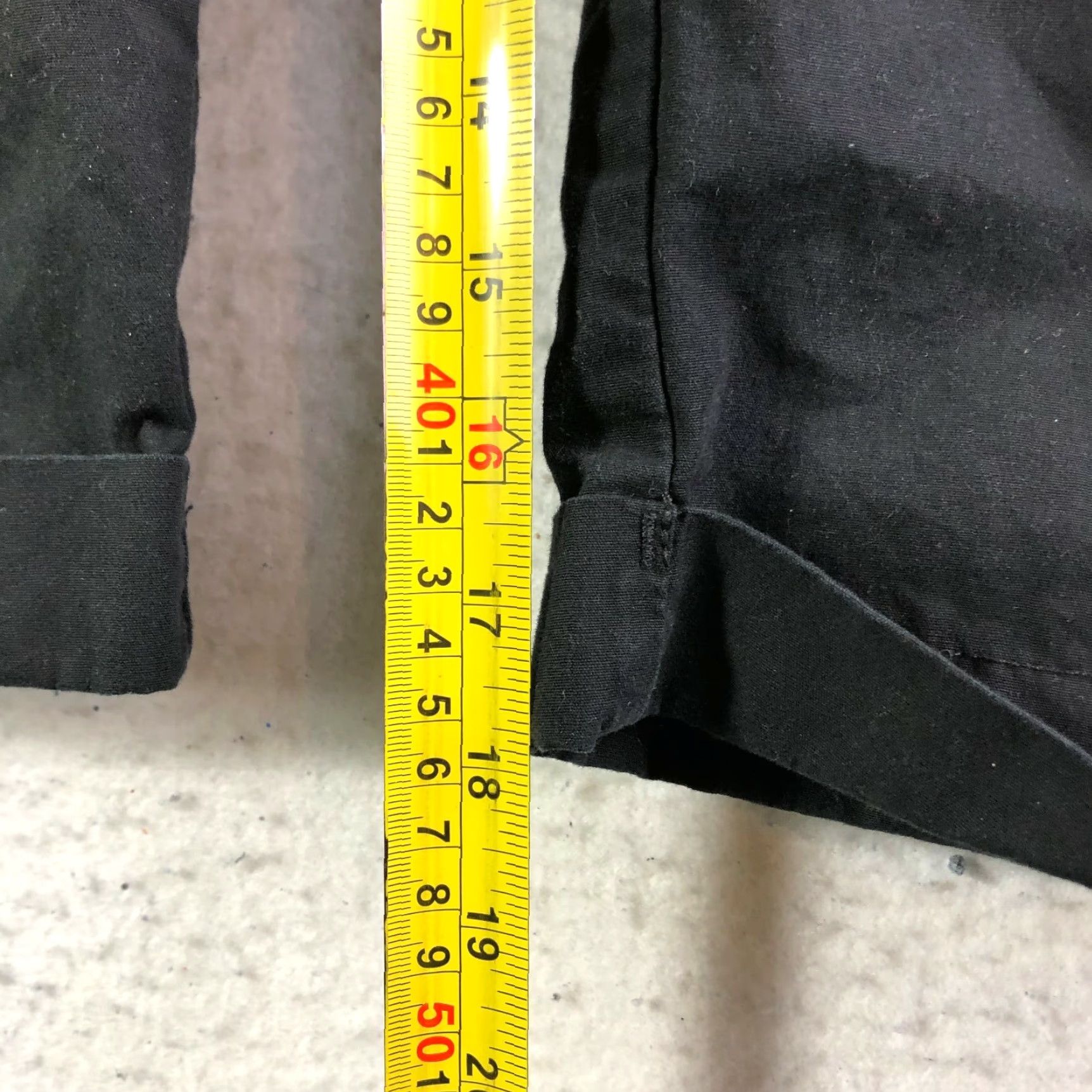 Vintage Riders Black Cropped Pants Womens 30" Waist Dark Wash Cargo Pocket Size 32" / US 10 / IT 46 - 3 Thumbnail