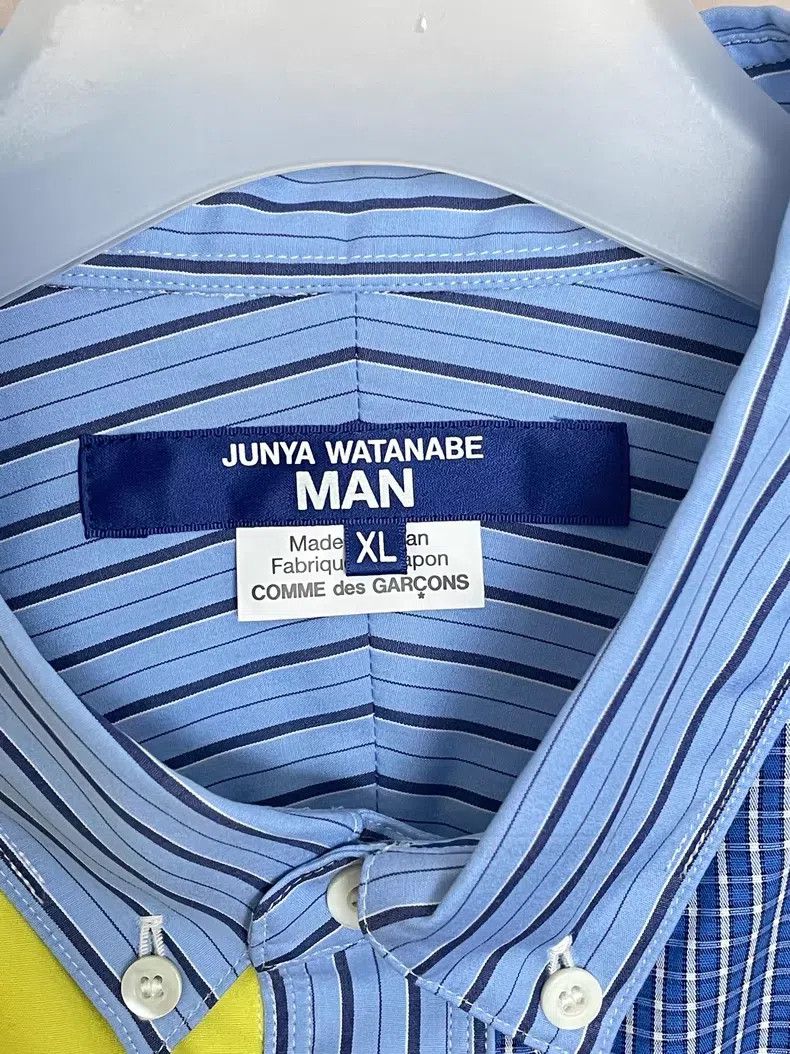 Junya Watanabe Junya Watanabe Long Sleeve Patchwork Shirt Size US XL / EU 56 / 4 - 3 Thumbnail