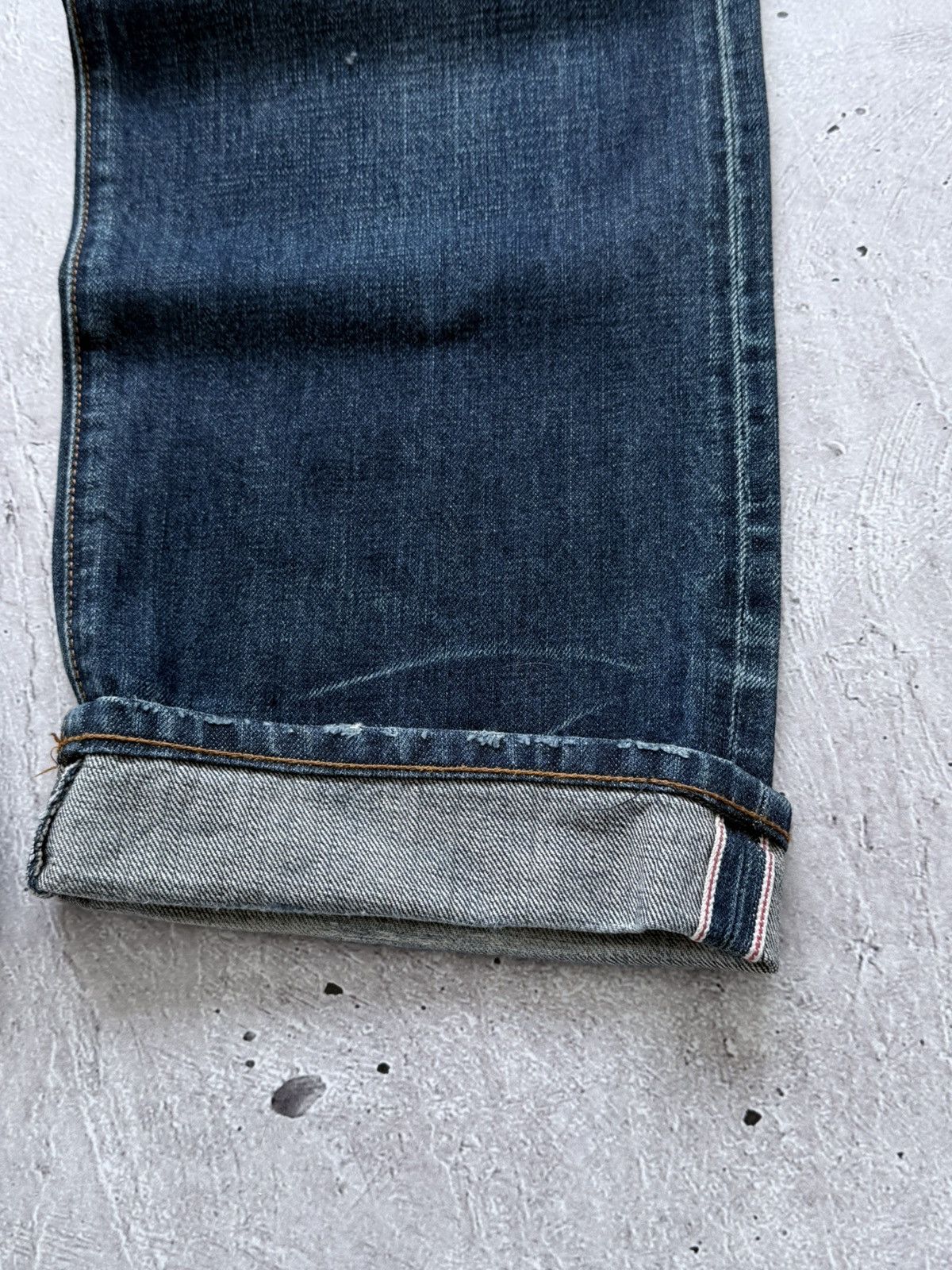 Japanese Brand Red Seal Hedi Slimane Style Washed Selvedge Denim Jeans Size US 34 / EU 50 - 4 Thumbnail