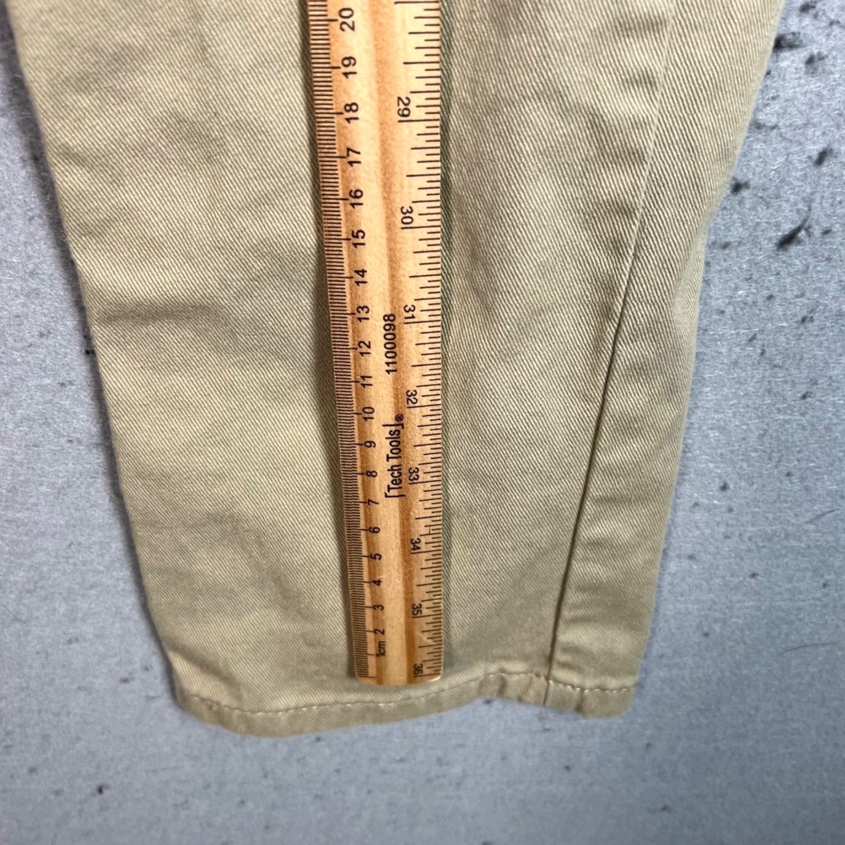 Levi's Levis 502 Jeans Mens Size 31 30Taper Fit Beige Cotton Blend Denim Size US 31 - 7 Thumbnail