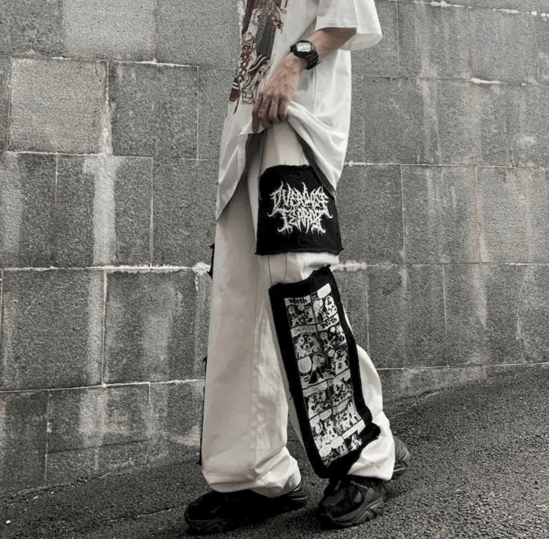 Japanese Brand Gothic Punk Cargo Pants Size US 36 / EU 52 - 4 Thumbnail