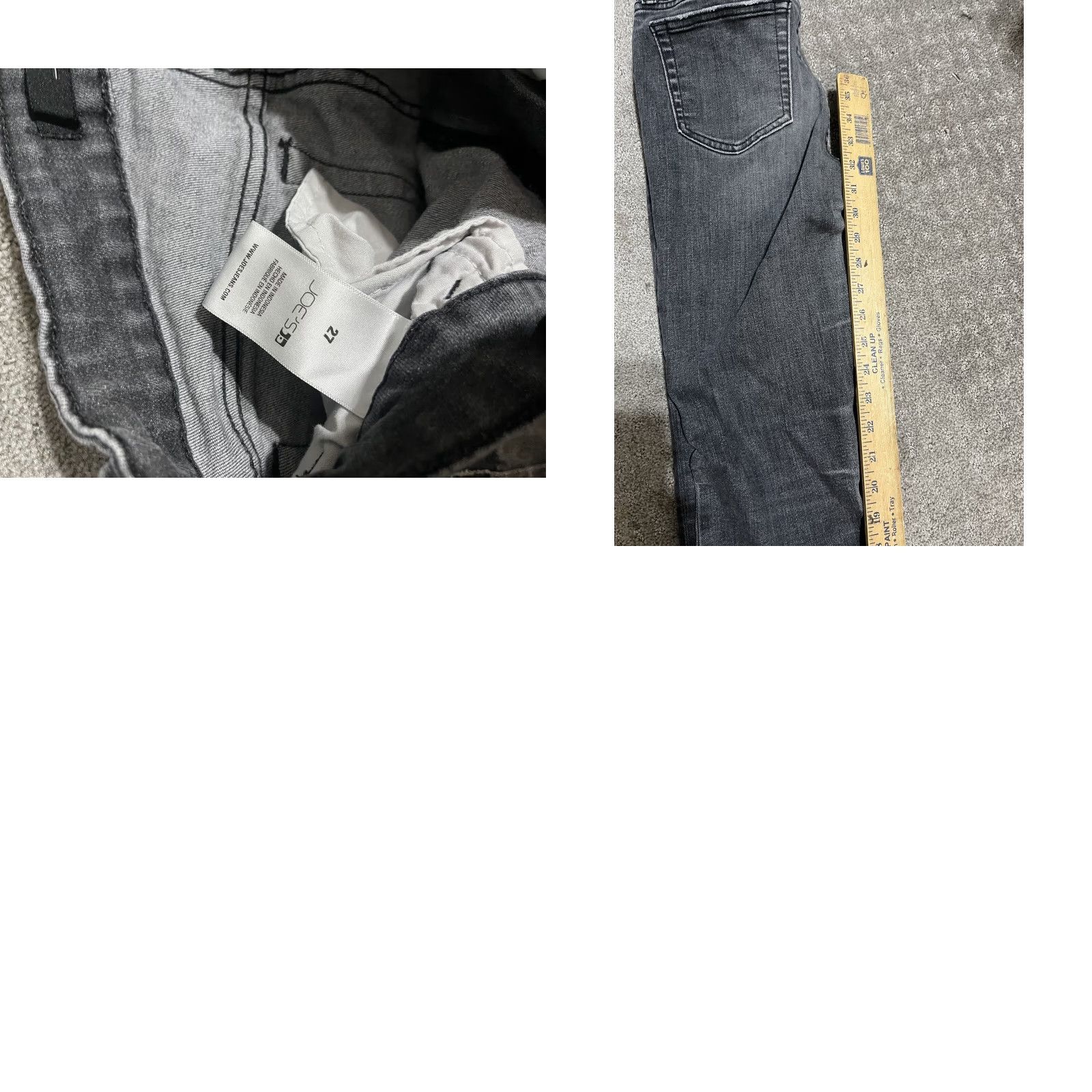 Vintage Joe's Jeans Women's Skinny Denim 27 Black Mid Rise Cotton Blend 5-Pocket Belt Loops Inseam 32 Vintage No Size 27" / US 4 / IT 40 - 8 Thumbnail