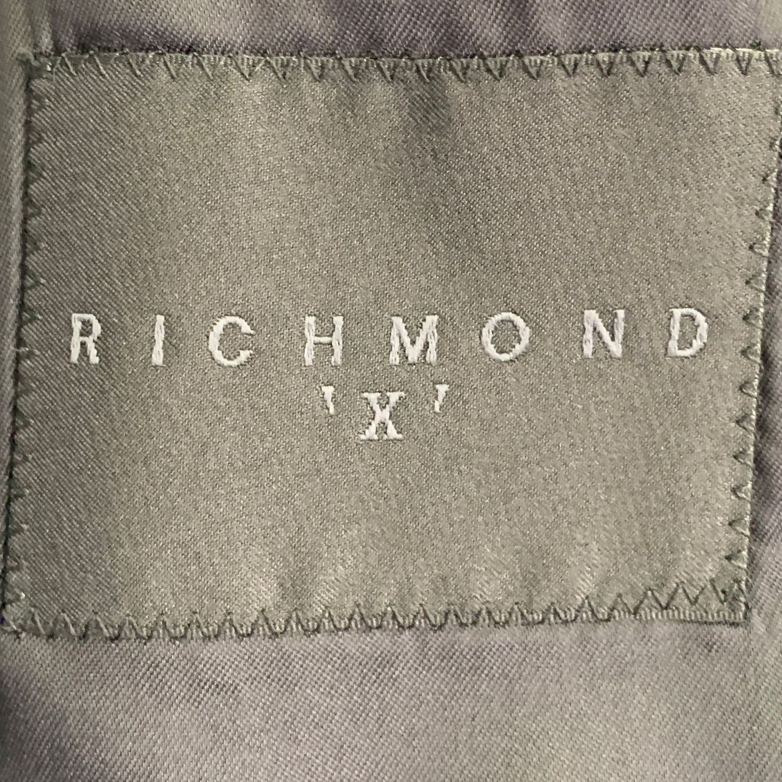 John Richmond Size 38 Black Nailhead Wool Blend Notch Lapel Sport Coat Size 38R - 8 Thumbnail