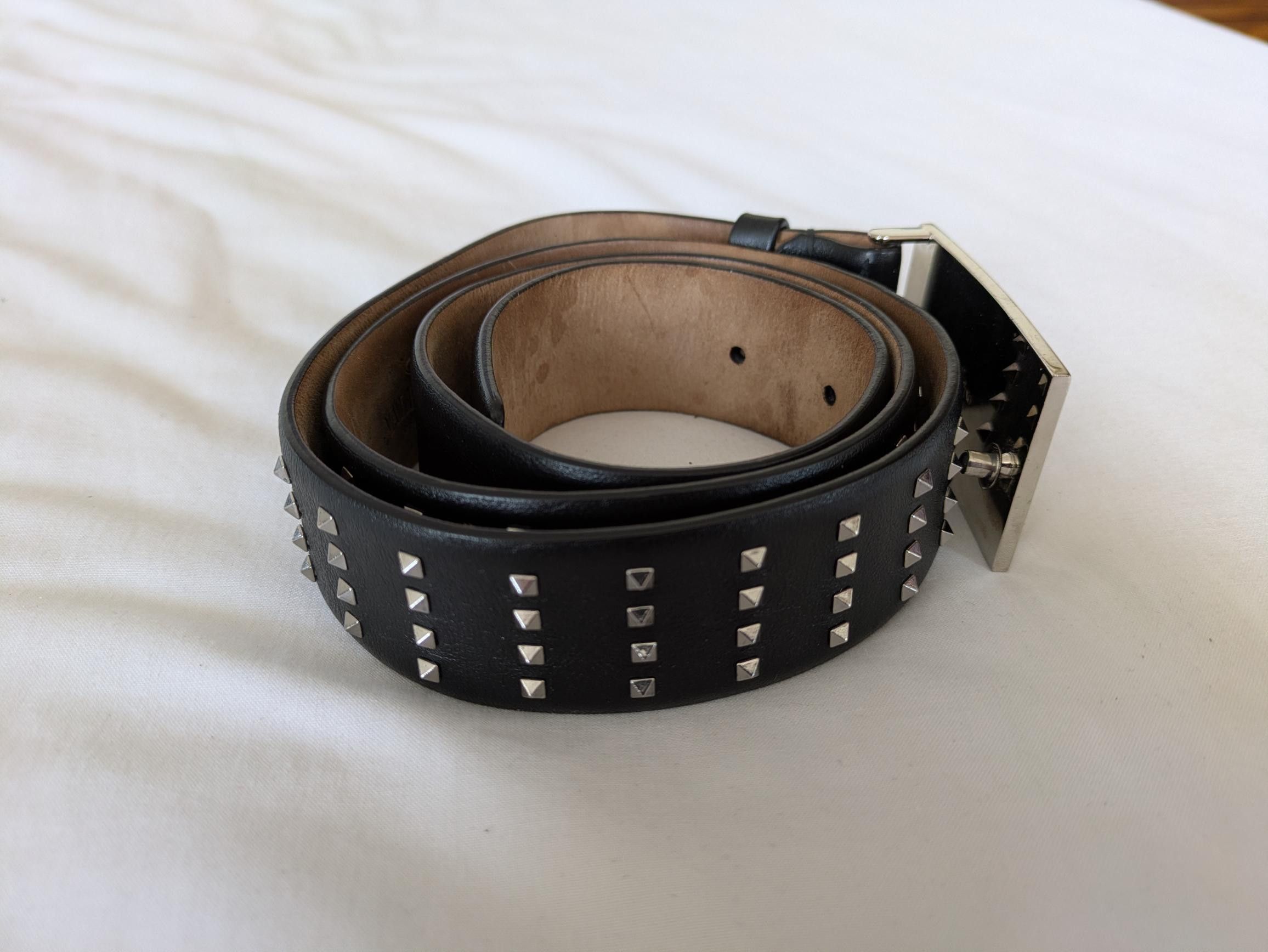 Valentino Valentino "VLTN" Studded Belt Size 36 Fits 32 Waist Size 36 - 2 Thumbnail