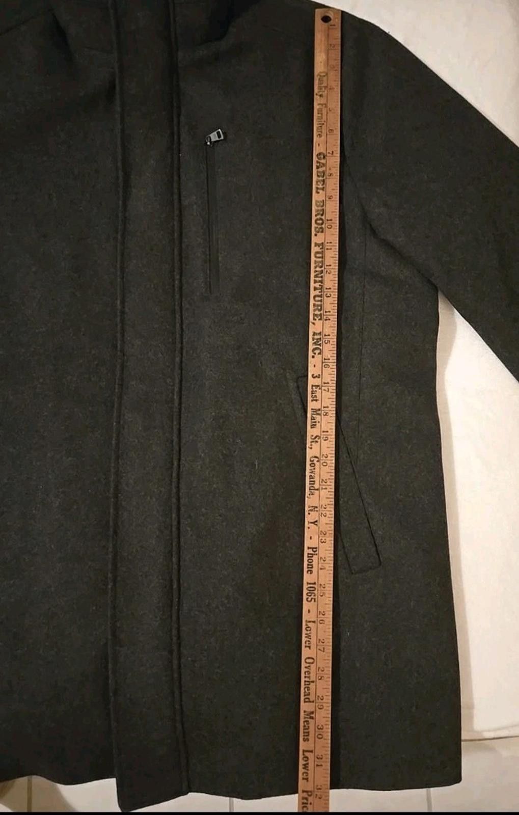 Calvin Klein Calvin Klein Mens Zip Up Wool Coat Jacket Size L Large NEW Size US L / EU 52-54 / 3 - 8 Thumbnail