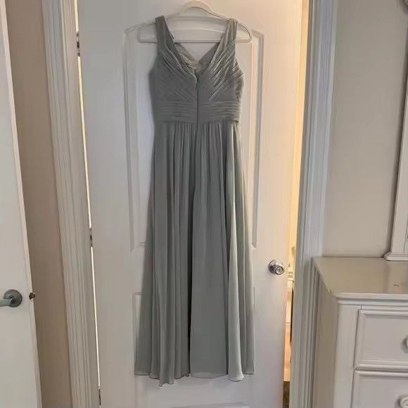 Other Elegant Sage Maxi Dress Size XXL / US 16-18 / IT 52-54 - 2 Thumbnail