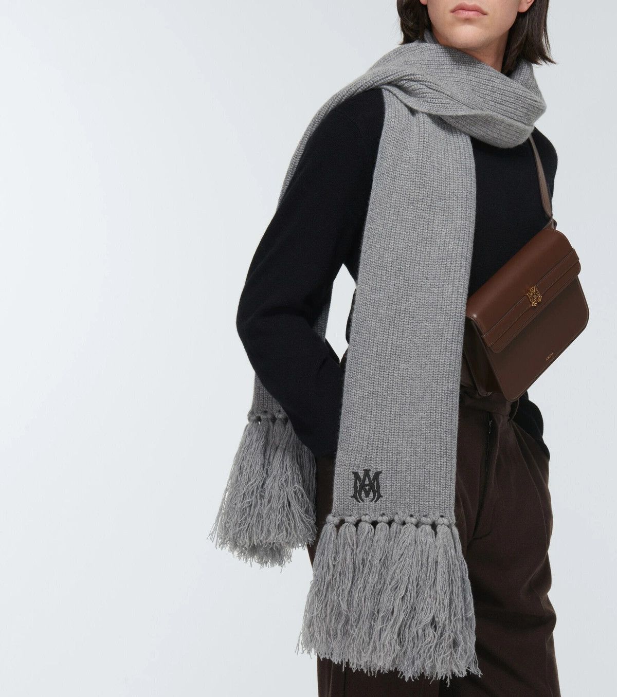 Amiri o1gr1nt0325 Size: OS / Ma Scarf in Grey Size ONE SIZE - 3 Thumbnail