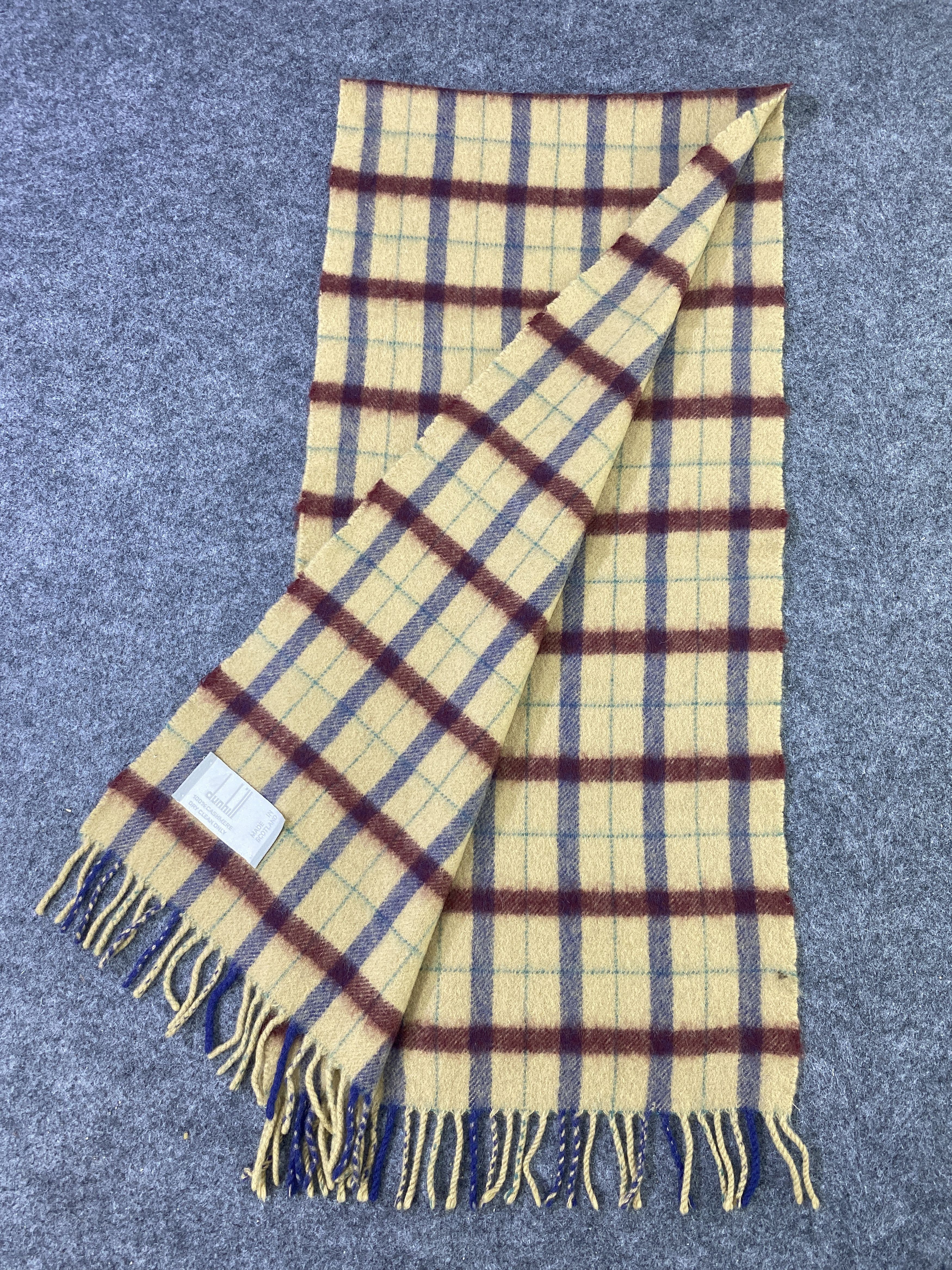 Alfred Dunhill Dunhill Cashmere Scarf / Muffler / Neckwear -T724 Size ONE SIZE - 3 Thumbnail