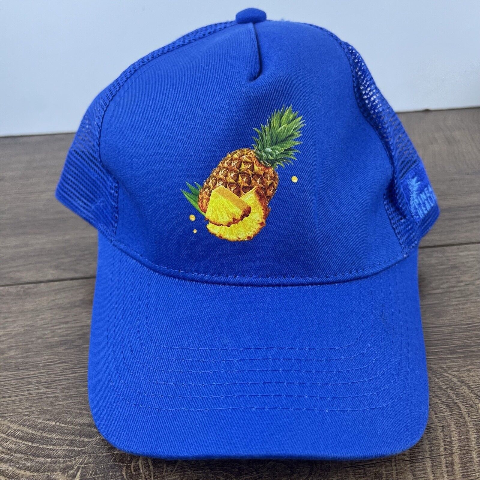 Other Pineapple Snapback Hat Blue Pineapple Adjustable Hat Adult F Size ONE SIZE - 3 Thumbnail