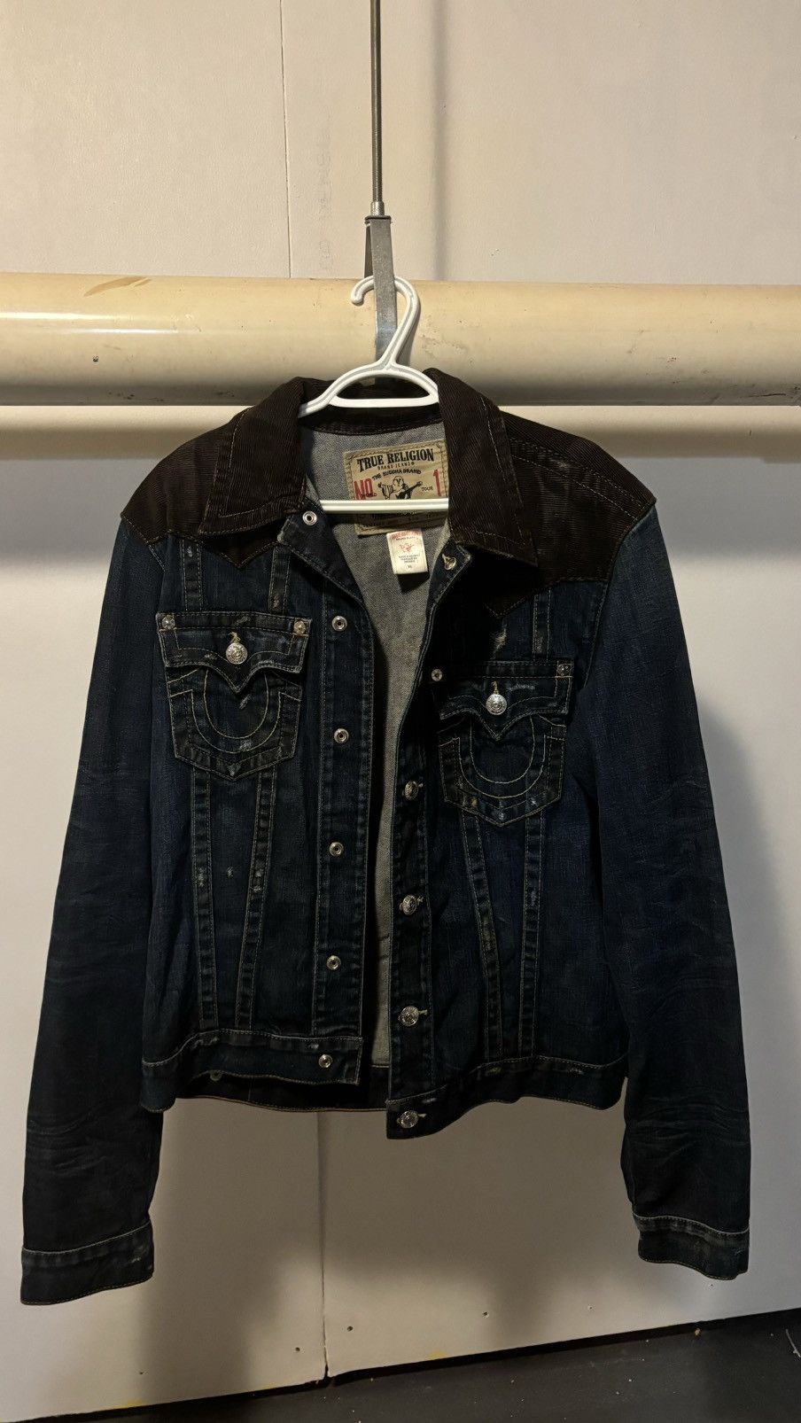 Levi's Vintage True Religion Denim Jacket Size US XL / EU 56 / 4 - 1 Thumbnail