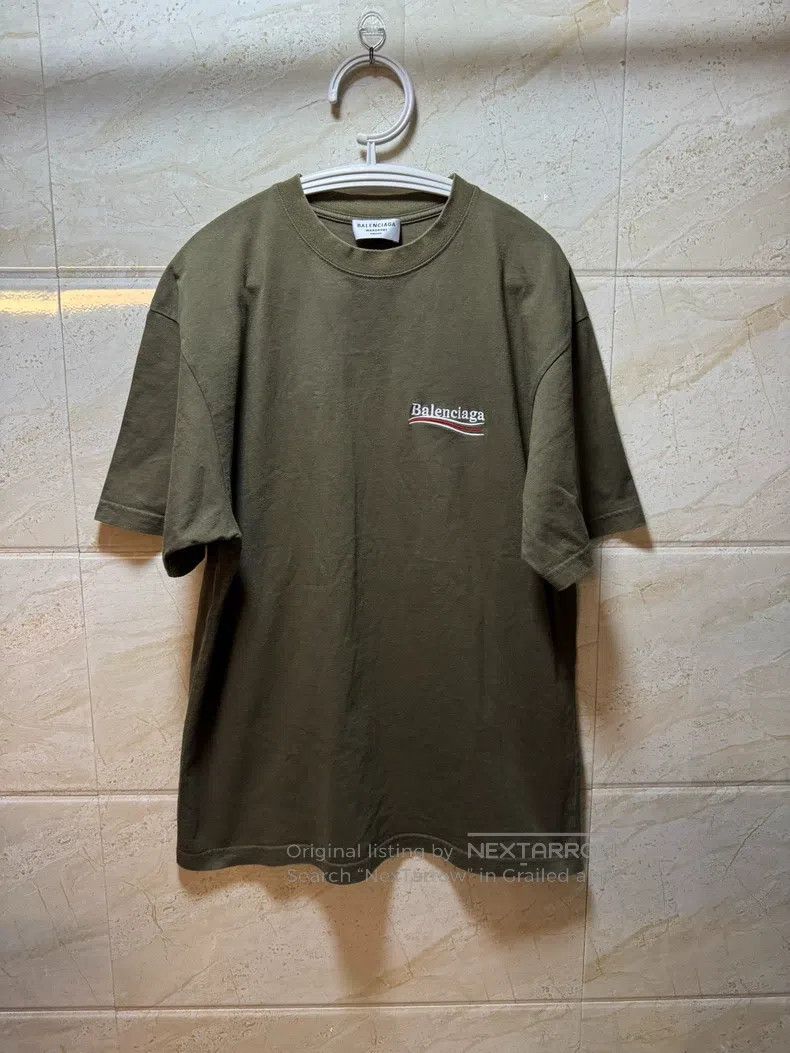 Balenciaga Balenciaga Embroidered Coke Round Neck Loose Short Sleeve Size US S / EU 44-46 / 1 - 1 Thumbnail