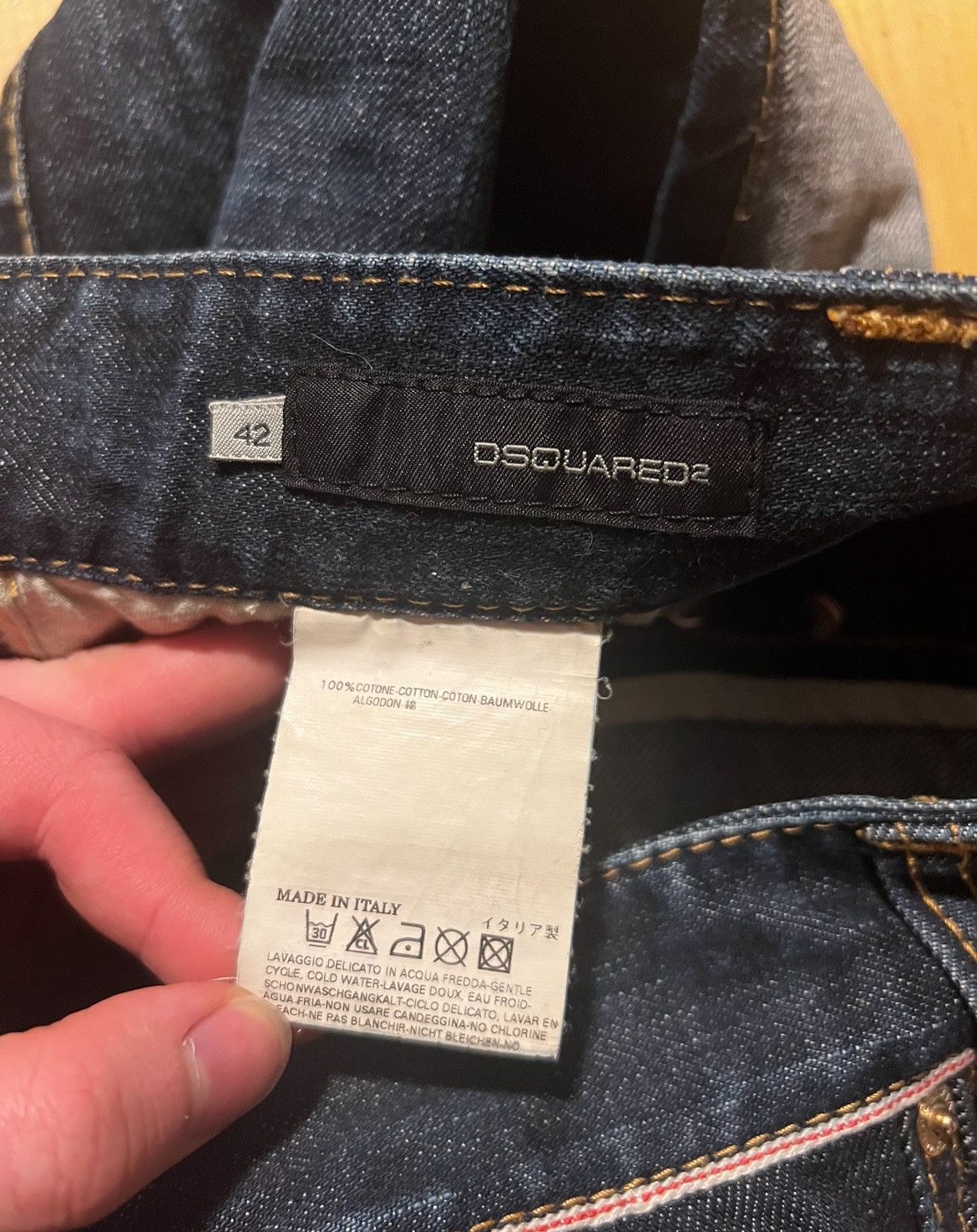Dsquared2 Rare Dsquared2 Vintage Y2K Mini Skirt Selvedge Denim 42 Size 28" / US 6 / IT 42 - 8 Thumbnail
