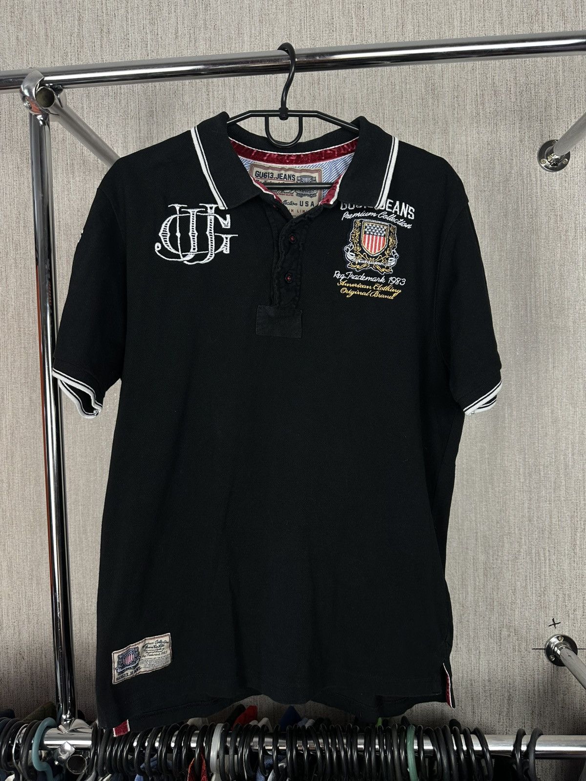 Vintage Chief Keef Style Polo USA #3 Big Logo American Flag tee Size US XL / EU 56 / 4 - 2 Thumbnail